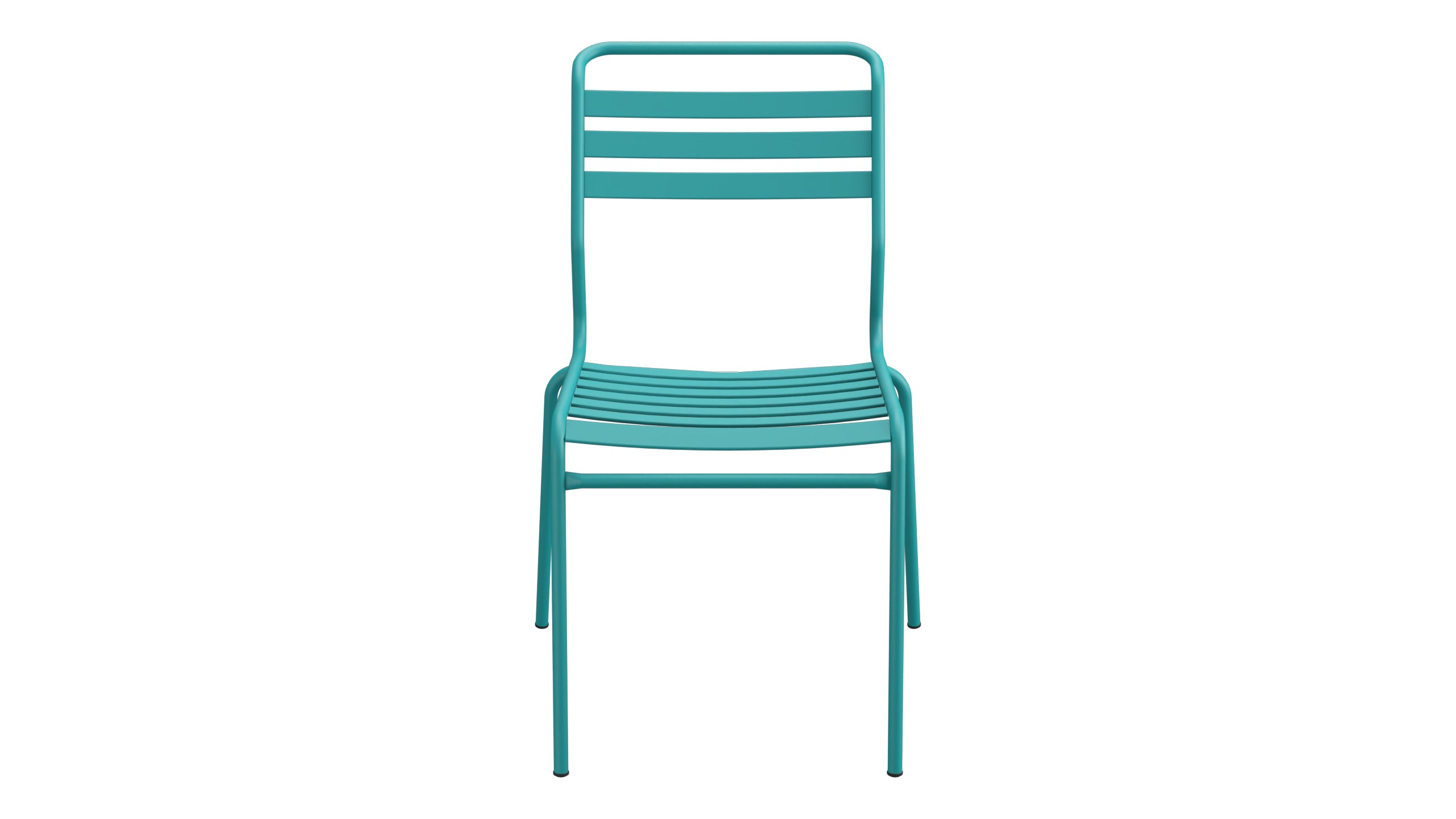 Säntis Lättli-Gartenstuhl ohne Armlehne in Kaliblau präsentiert im Onlineshop von KAQTU Design AG. Gartenstuhl ist von Schaffner