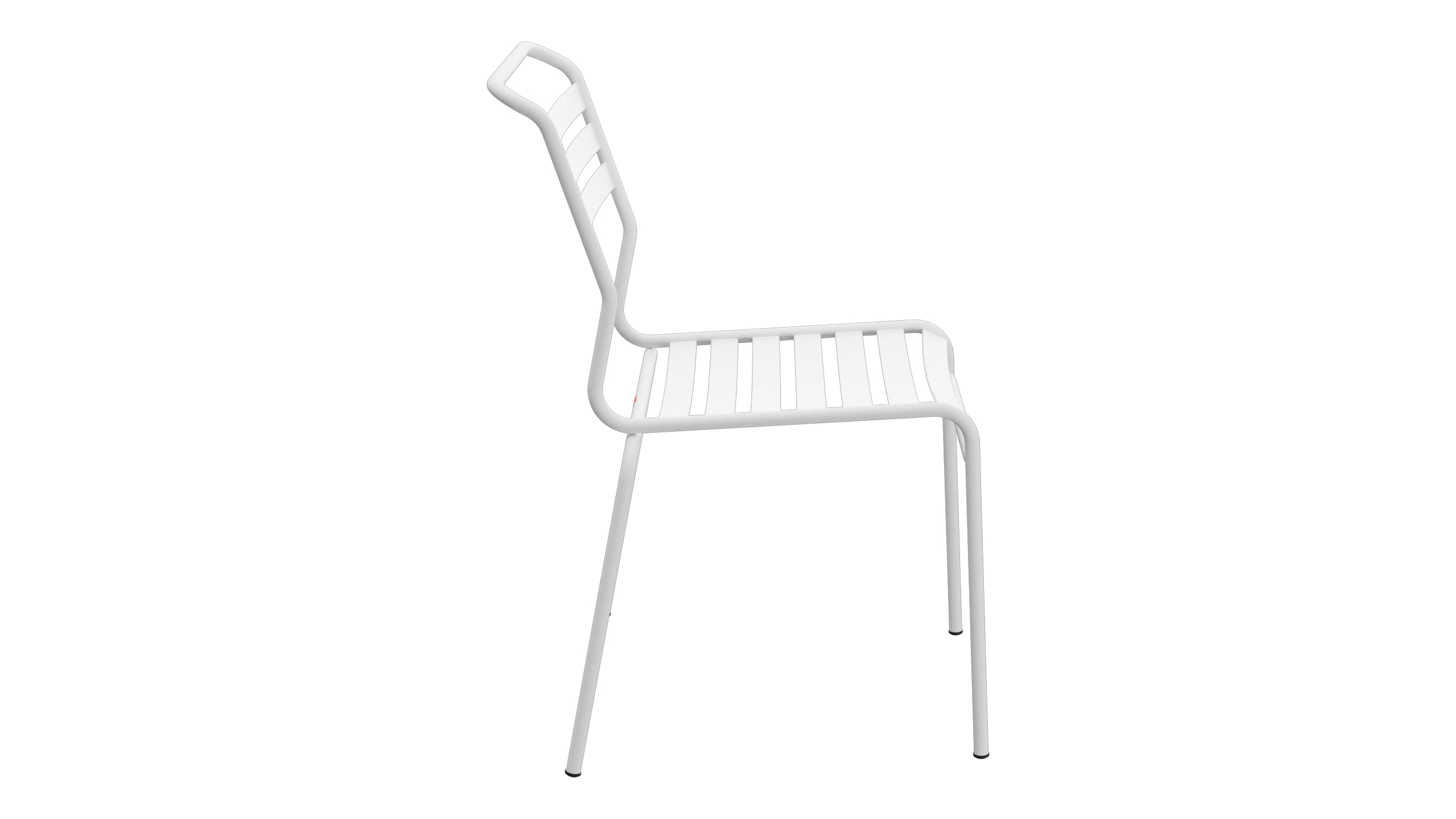 Säntis Lättli-Gartenstuhl ohne Armlehne in Weiss präsentiert im Onlineshop von KAQTU Design AG. Gartenstuhl ist von Schaffner
