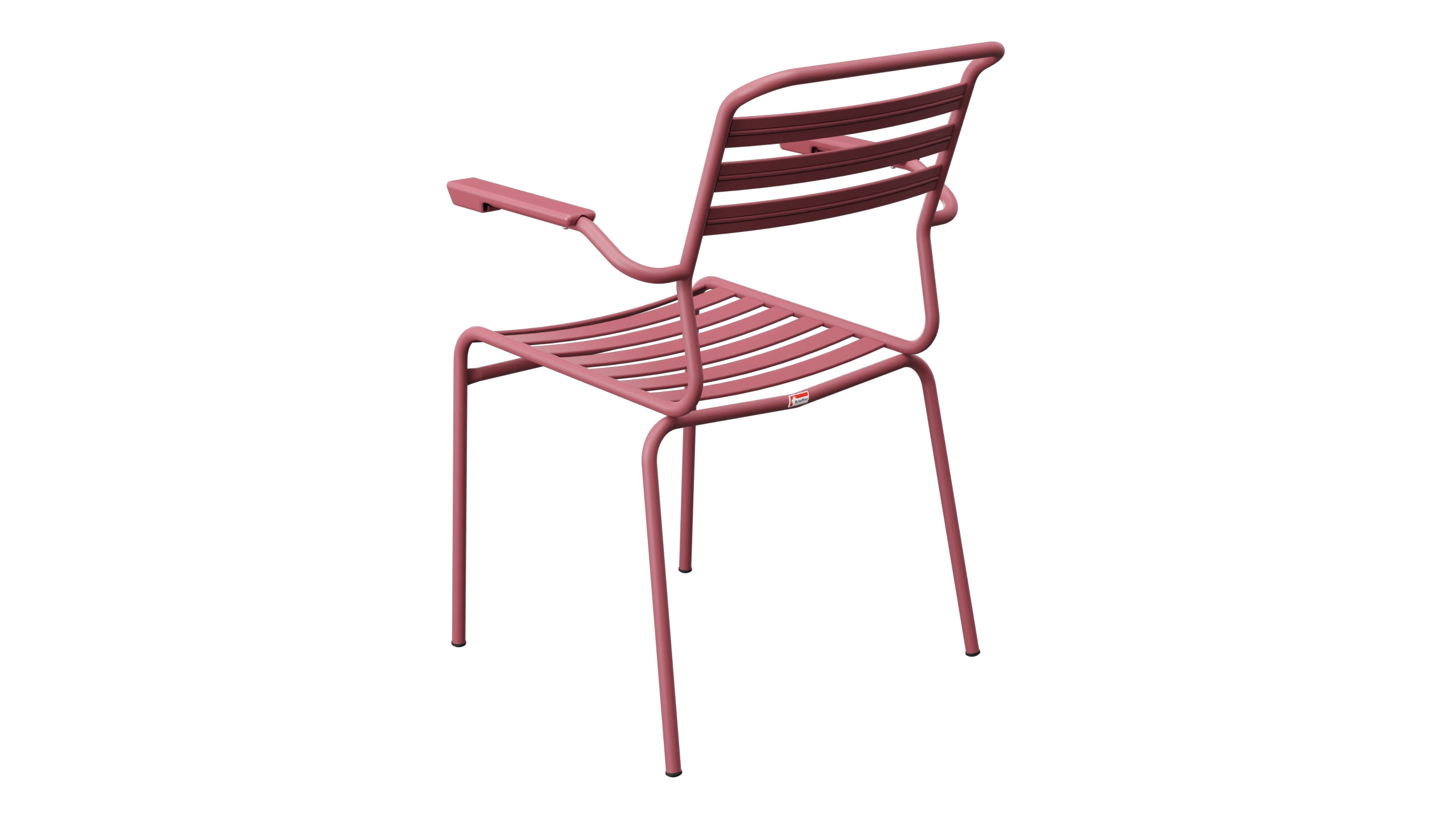 Säntis Lättli-Gartenstuhl mit Armlehne in Bordeaux präsentiert im Onlineshop von KAQTU Design AG. Gartenstuhl mit Armlehnen ist von Schaffner