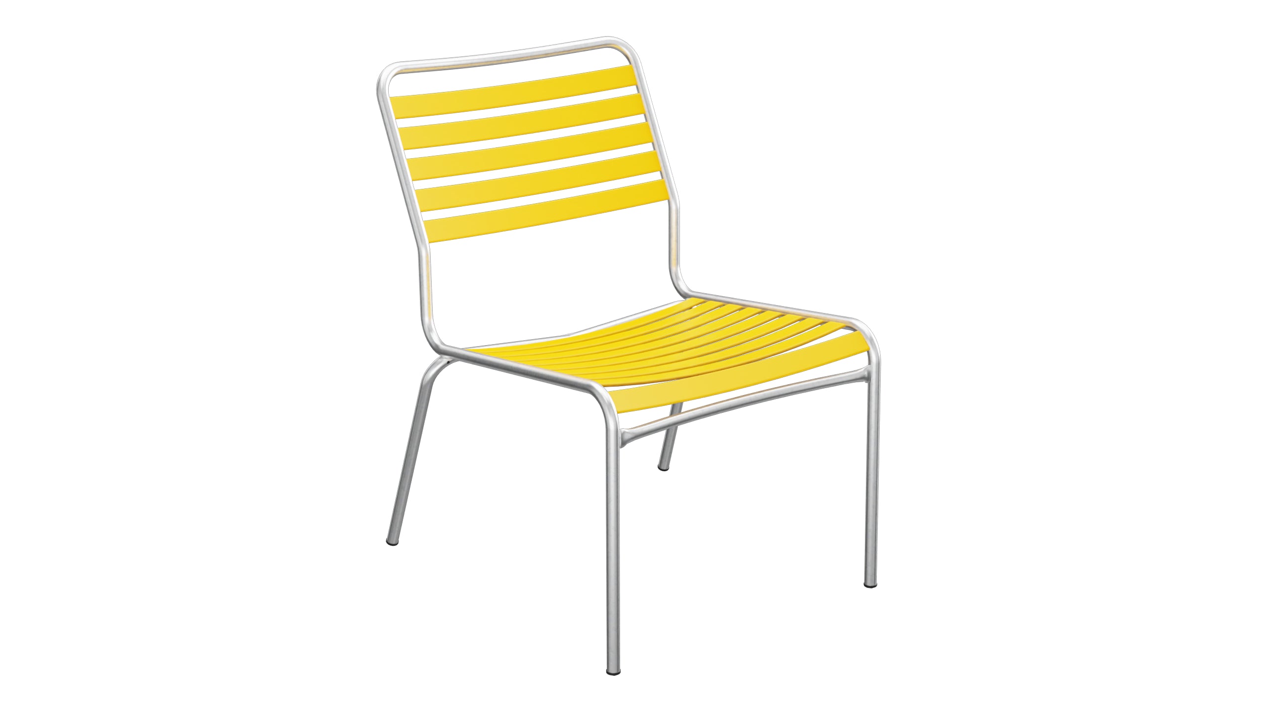 Rigi Lättli-Salonsessel ohne Armlehne in Gelb präsentiert im Onlineshop von KAQTU Design AG. Outdoor-Sessel ist von Schaffner