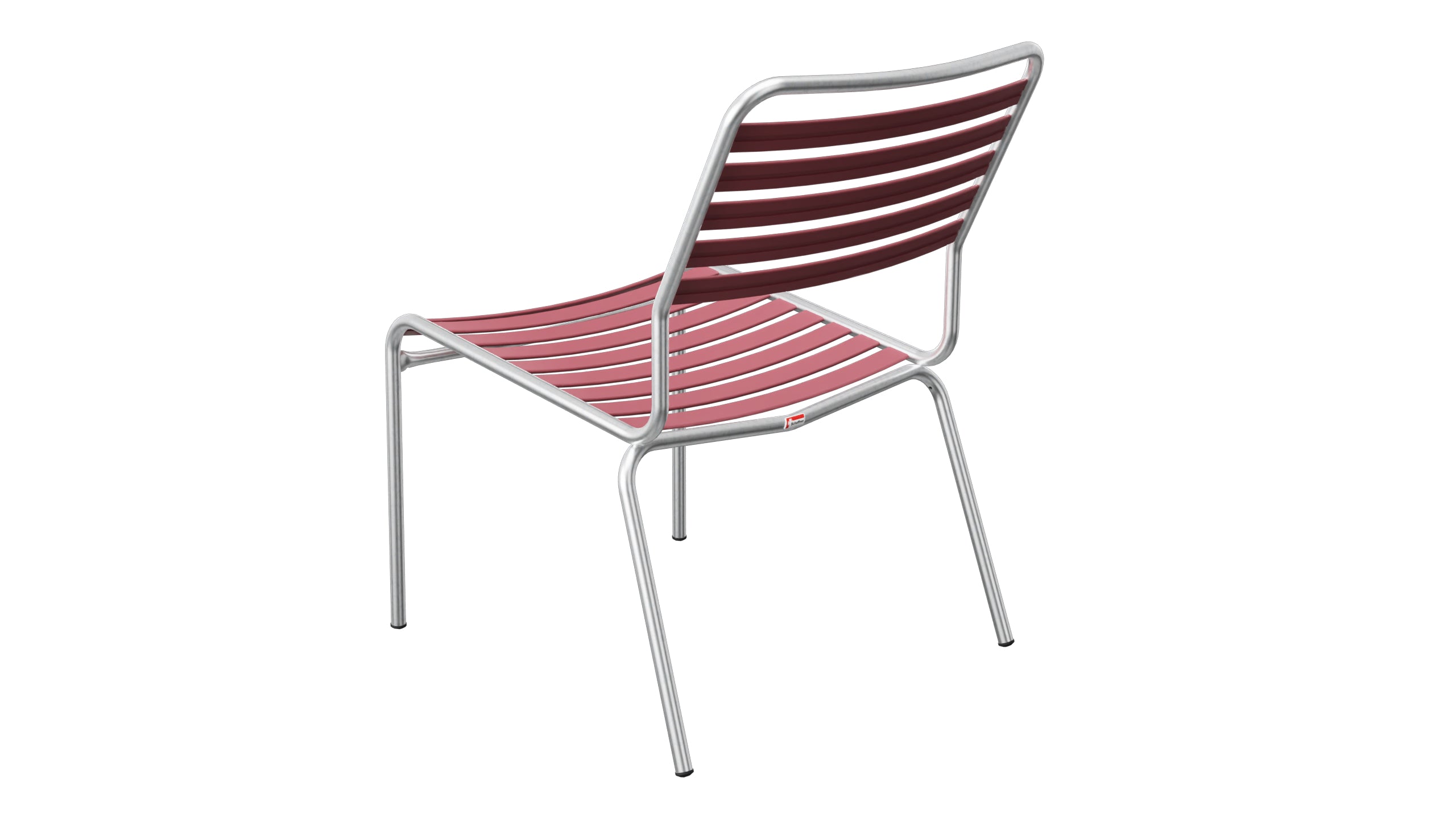 Rigi Lättli-Salonsessel ohne Armlehne in Bordeaux präsentiert im Onlineshop von KAQTU Design AG. Outdoor-Sessel ist von Schaffner