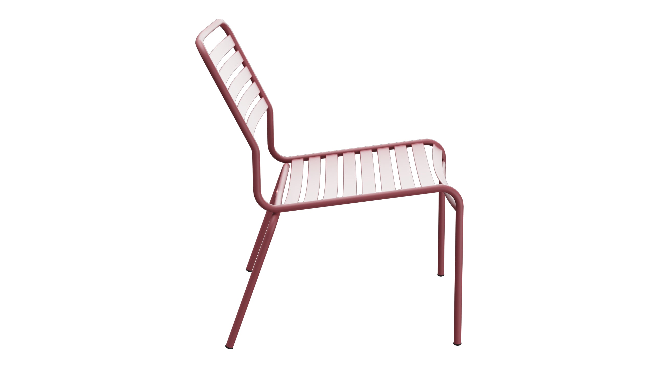 Rigi Lättli-Salonsessel ohne Armlehne in Bordeaux präsentiert im Onlineshop von KAQTU Design AG. Outdoor-Sessel ist von Schaffner