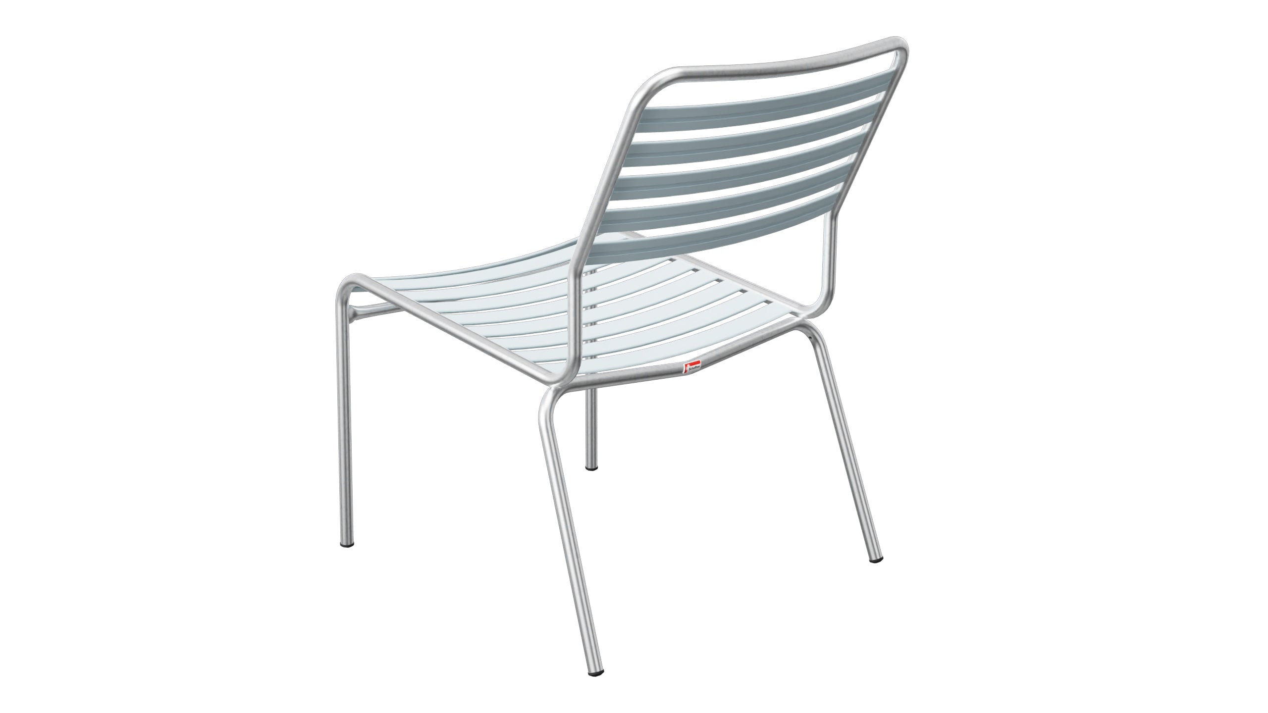 Rigi Lättli-Salonsessel ohne Armlehne in Pastellblau präsentiert im Onlineshop von KAQTU Design AG. Outdoor-Sessel ist von Schaffner