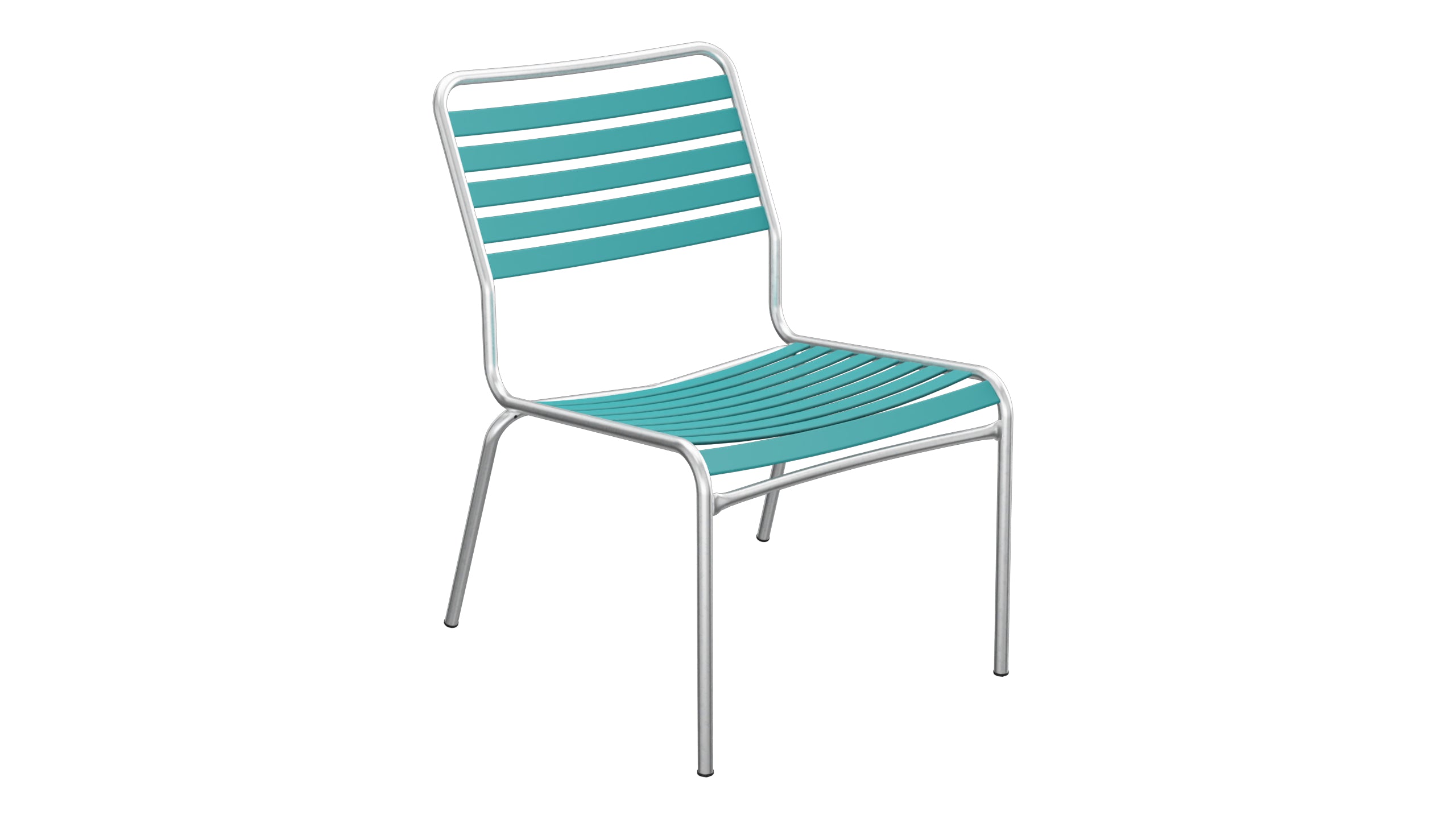 Rigi Lättli-Salonsessel ohne Armlehne in Kaliblau präsentiert im Onlineshop von KAQTU Design AG. Outdoor-Sessel ist von Schaffner