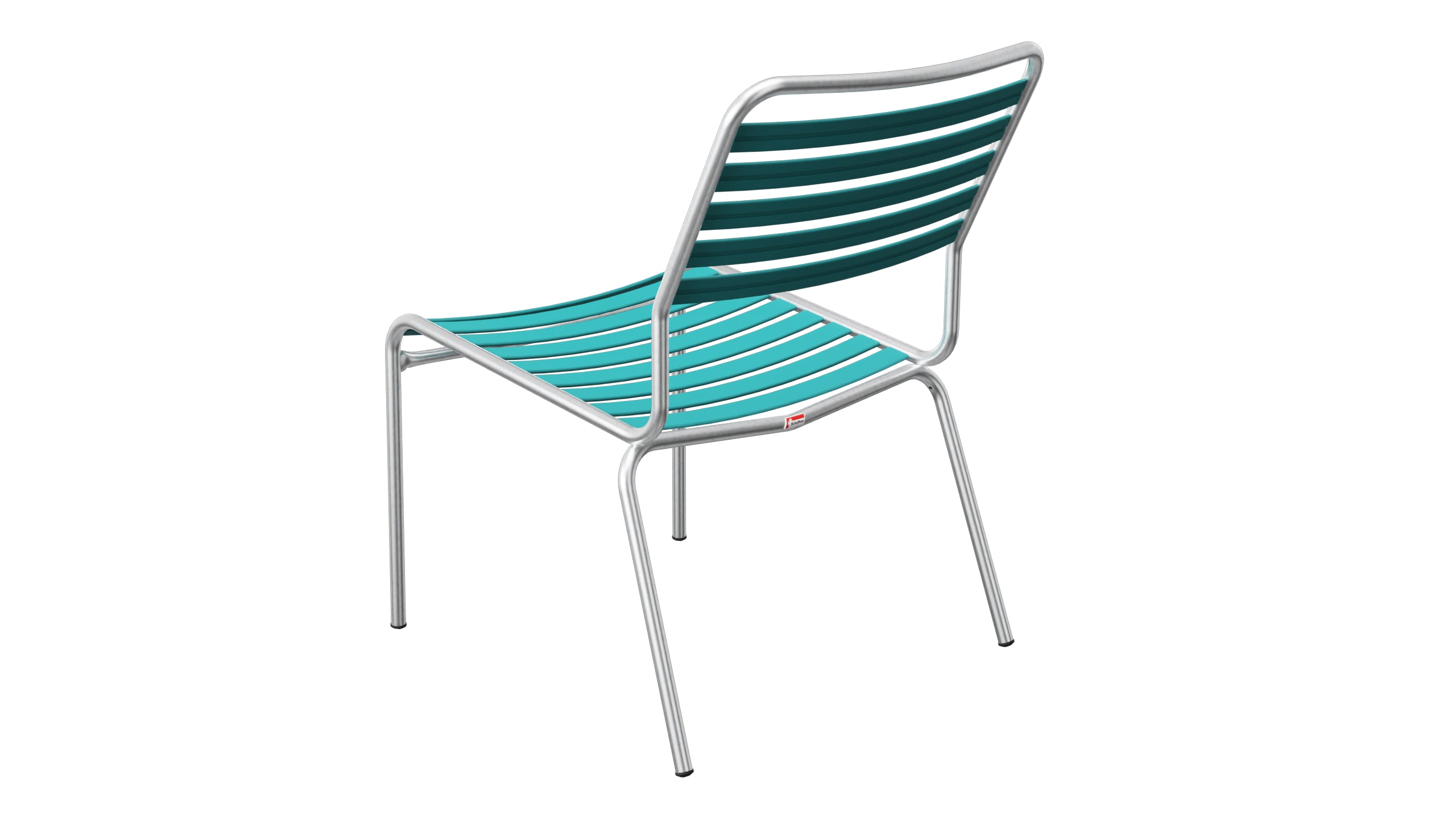 Rigi Lättli-Salonsessel ohne Armlehne in Kaliblau präsentiert im Onlineshop von KAQTU Design AG. Outdoor-Sessel ist von Schaffner