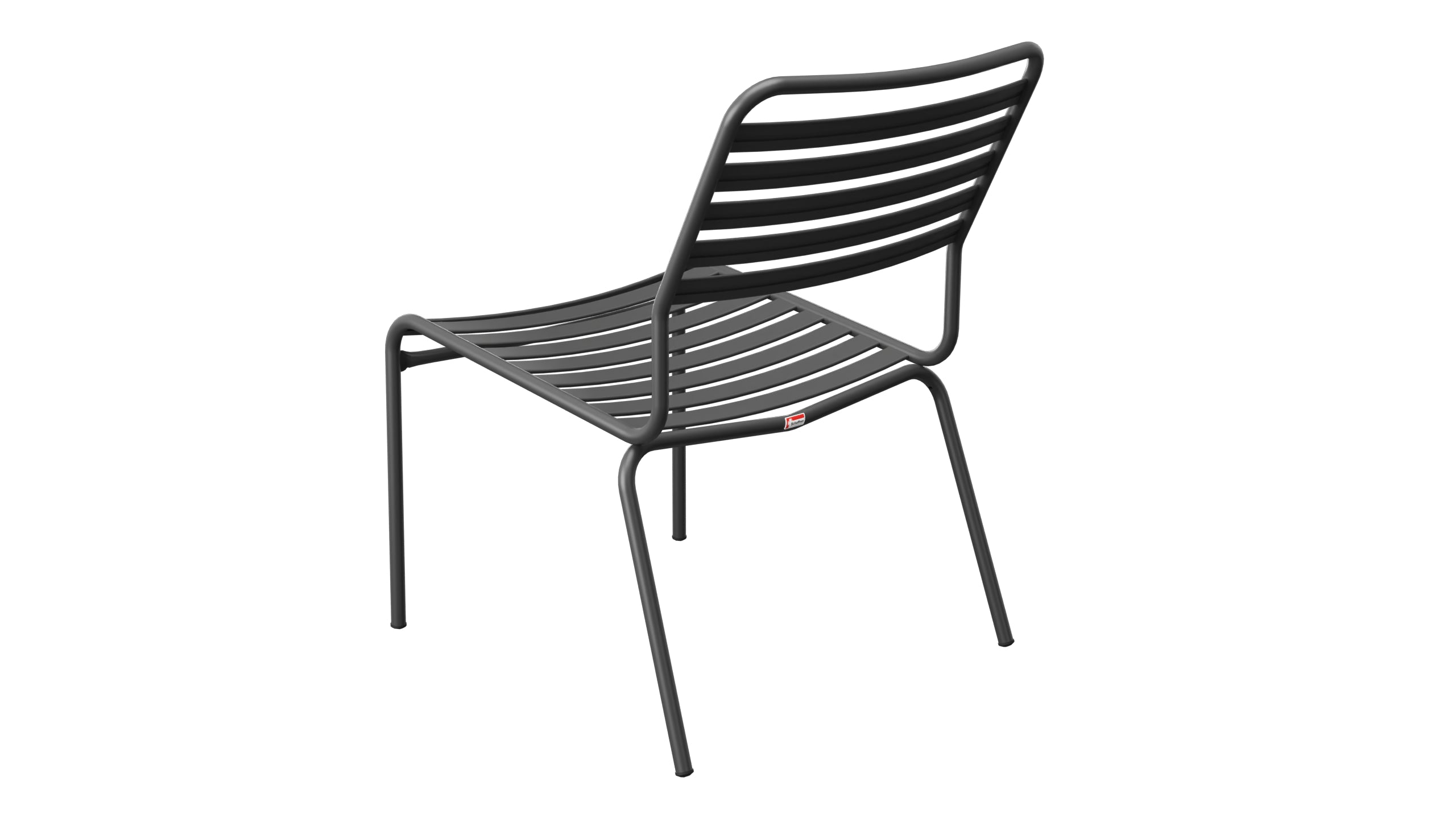 Rigi Lättli-Salonsessel ohne Armlehne in Anthrazit präsentiert im Onlineshop von KAQTU Design AG. Outdoor-Sessel ist von Schaffner