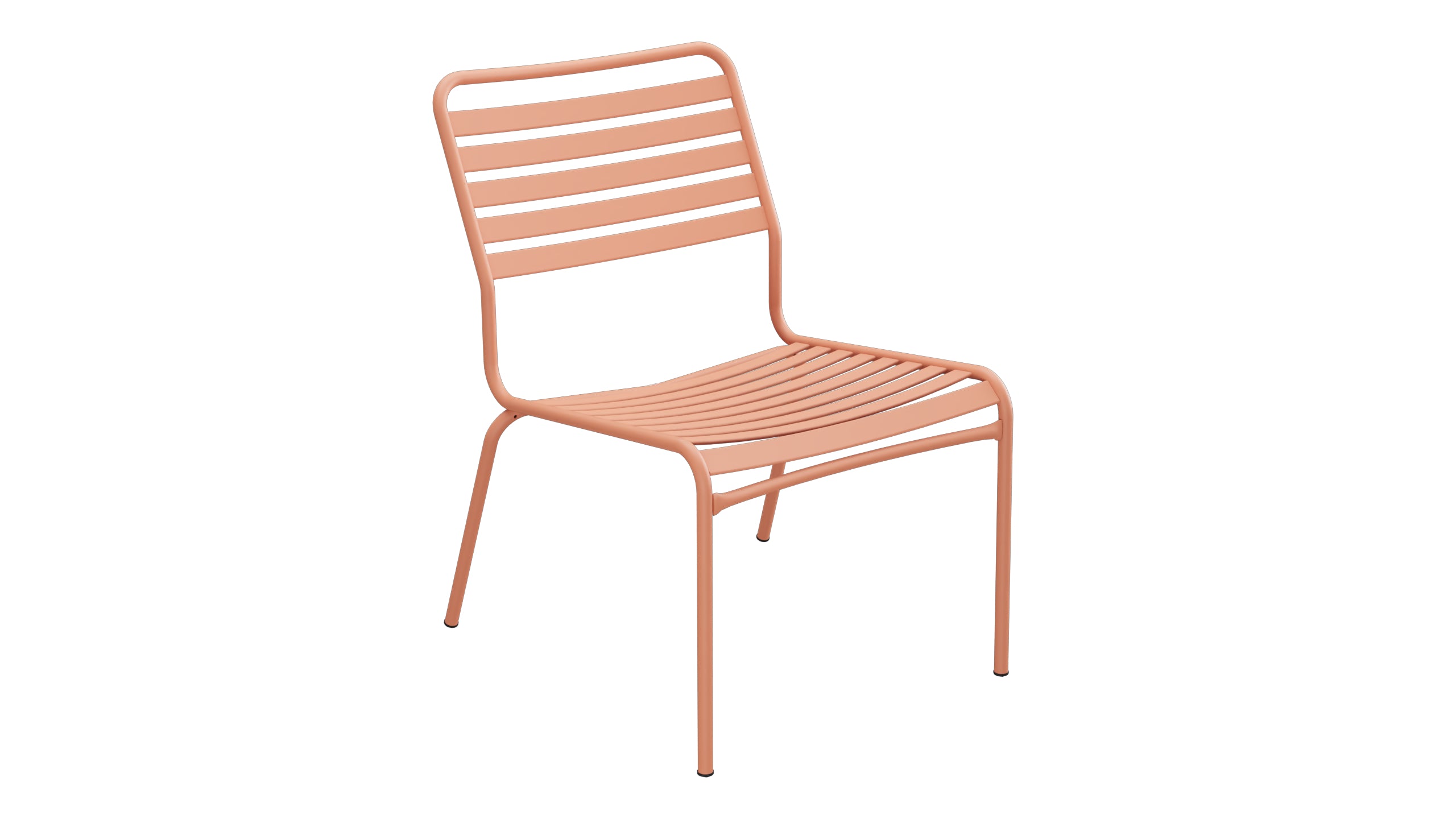 Rigi Lättli-Salonsessel ohne Armlehne in Pastellterracotta präsentiert im Onlineshop von KAQTU Design AG. Outdoor-Sessel ist von Schaffner