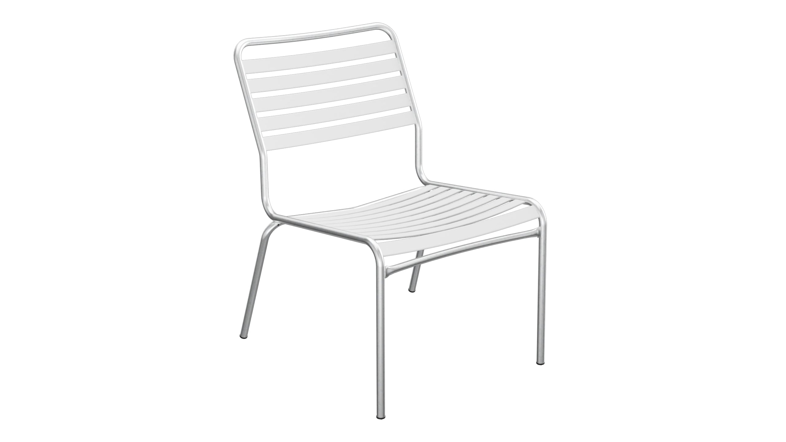 Rigi Lättli-Salonsessel ohne Armlehne in Weiss präsentiert im Onlineshop von KAQTU Design AG. Outdoor-Sessel ist von Schaffner