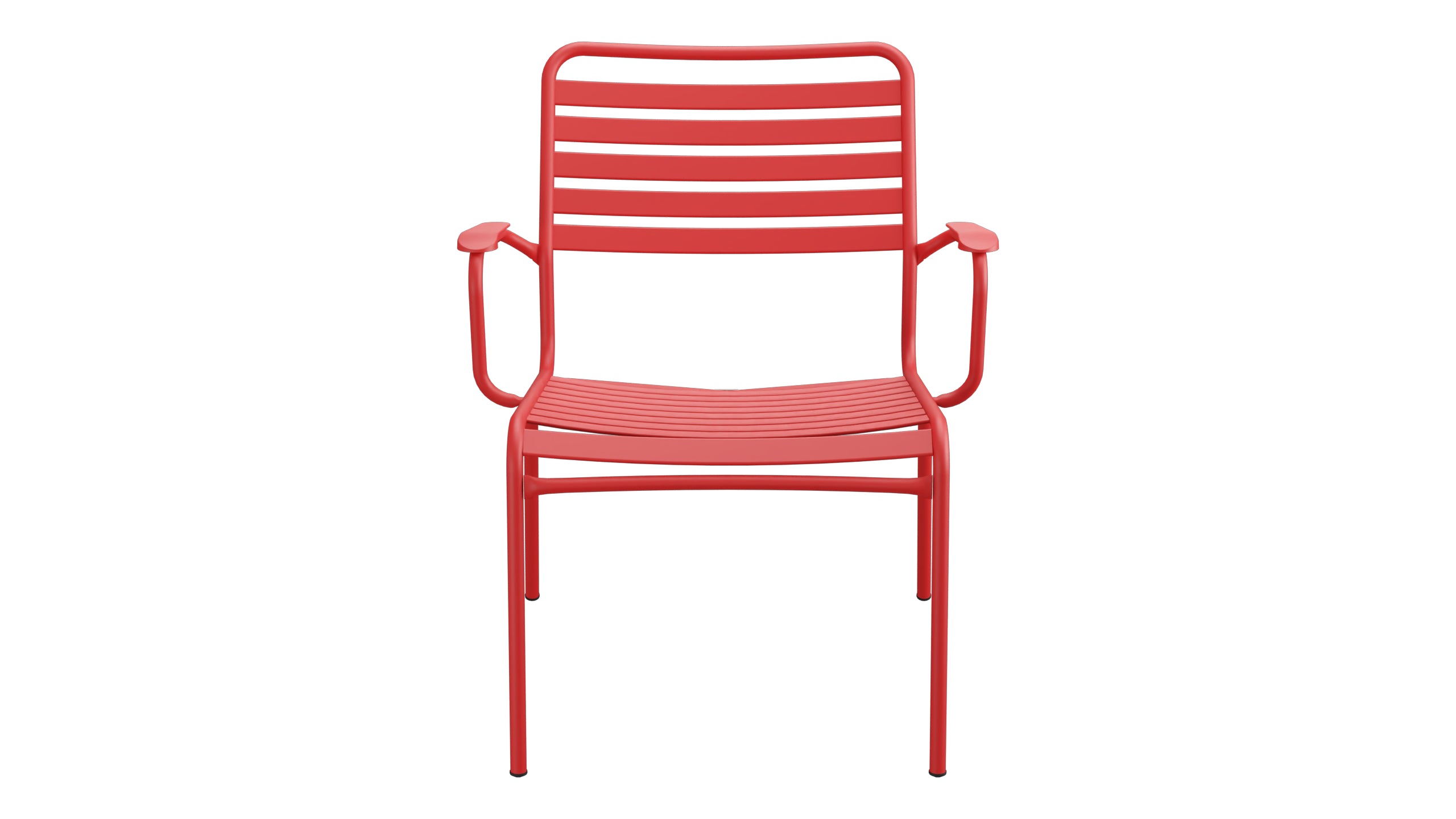 Rigi Lättli-Salonsessel mit Armlehne in Rot präsentiert im Onlineshop von KAQTU Design AG. Gartenstuhl mit Armlehnen ist von Schaffner