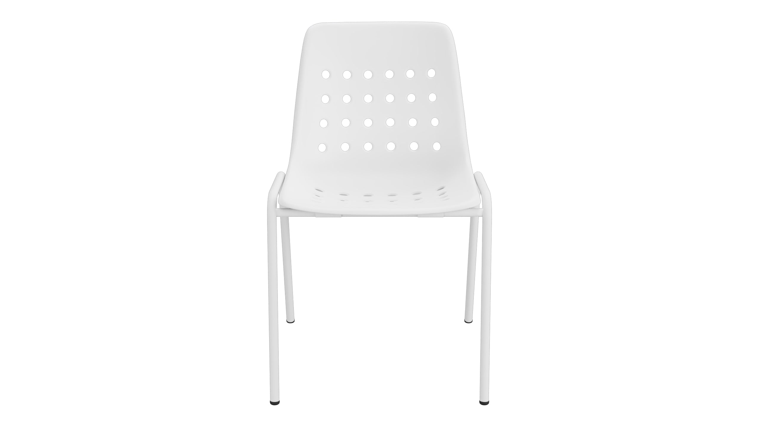 Bermuda Schalen-Gartenstuhl ohne Armlehne in Weiss präsentiert im Onlineshop von KAQTU Design AG. Gartenstuhl ist von Schaffner