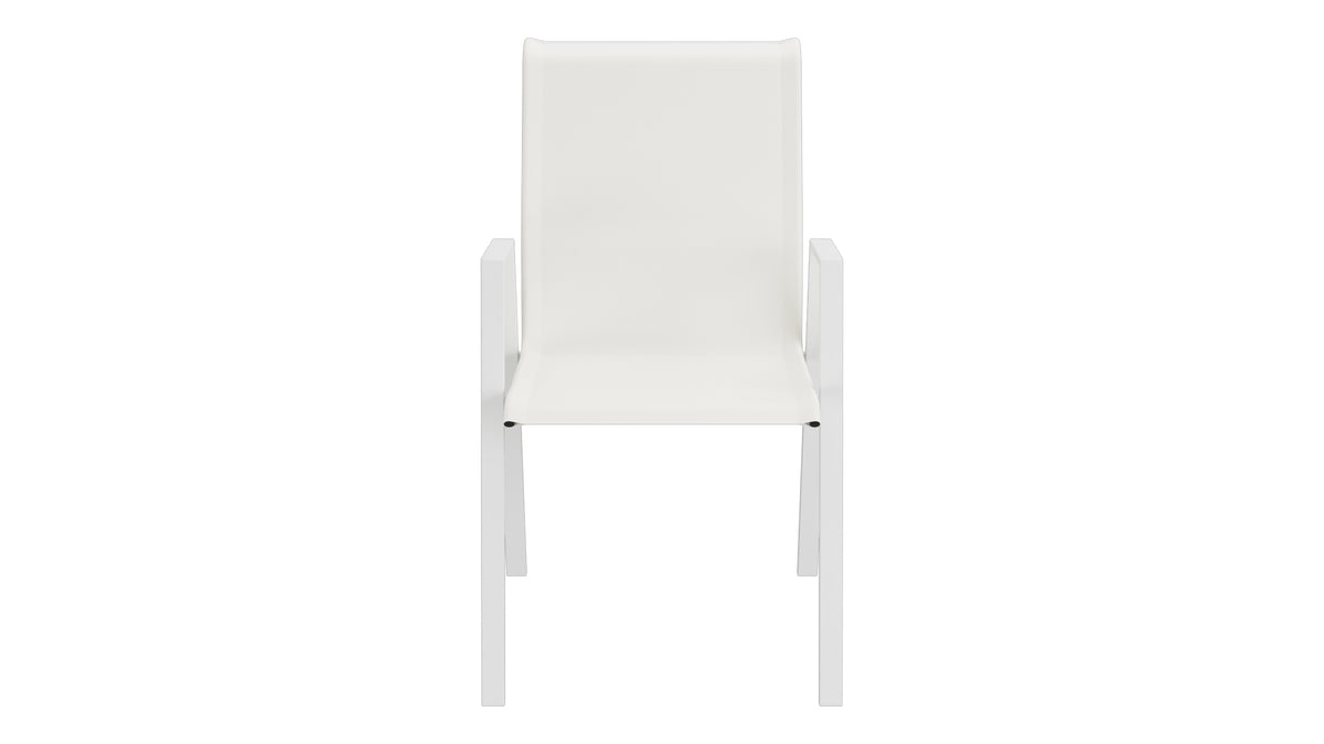 Luzern Textil-Sessel mit Armlehne Comfort in Weiss präsentiert im Onlineshop von KAQTU Design AG. Gartenstuhl ist von Schaffner