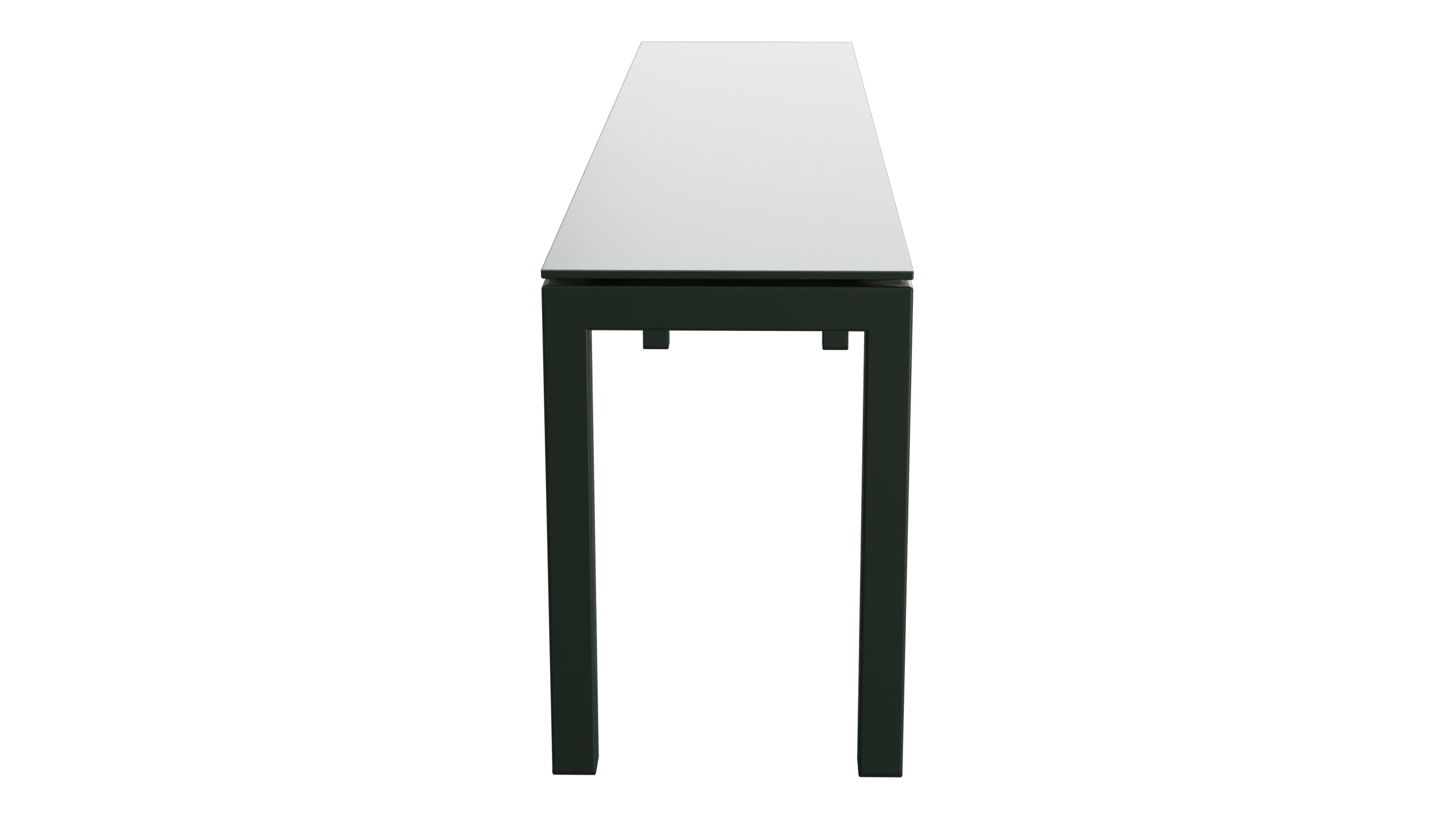 Luzern Glasfaser-Gartenbank Decor 160x32 in Tannengrün präsentiert im Onlineshop von KAQTU Design AG. Gartenbank ist von Schaffner