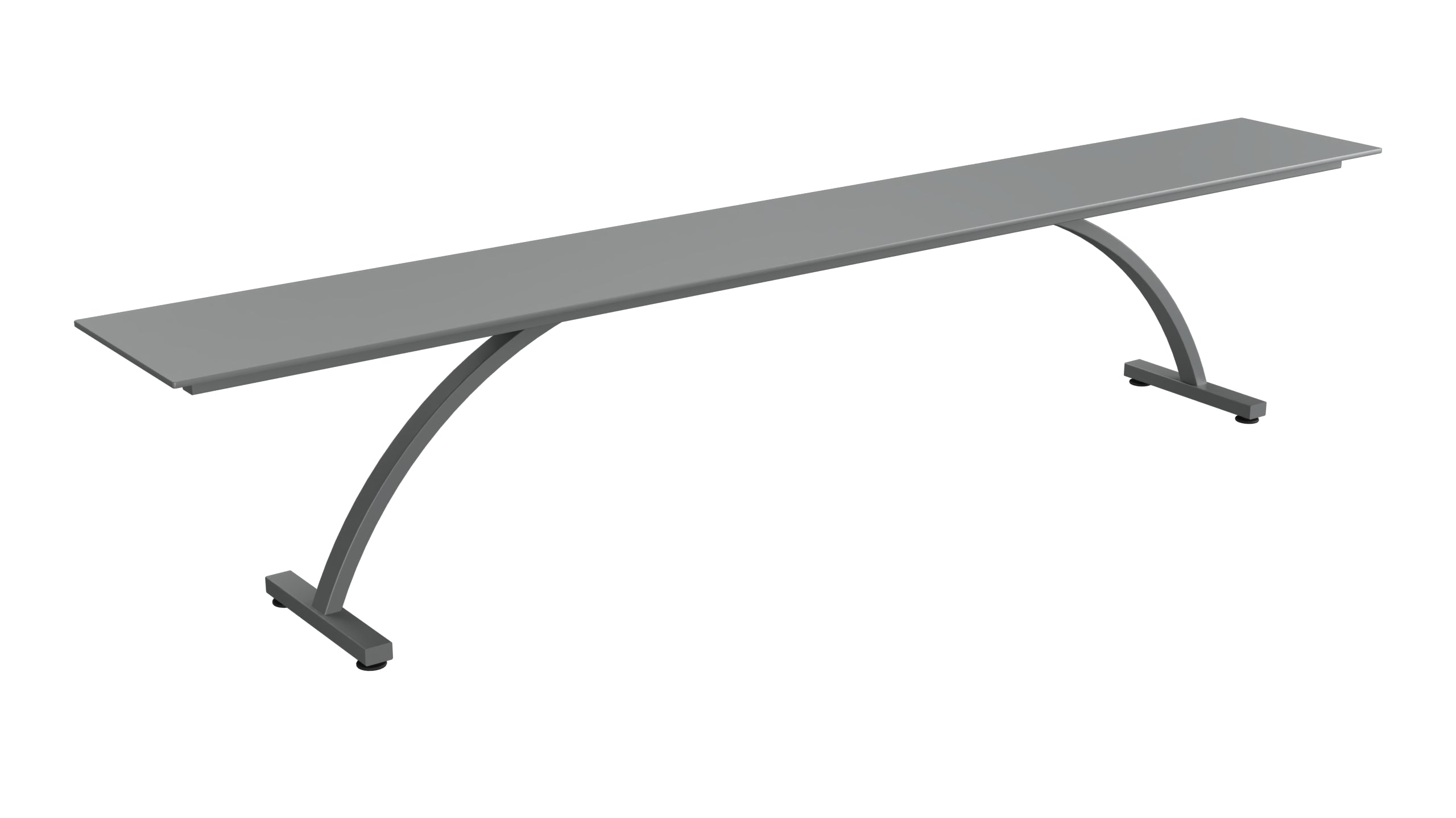 Bernardino Gartenbank aus Glasfasern 220x32 in Graphit präsentiert im Onlineshop von KAQTU Design AG. Gartenbank ist von Schaffner