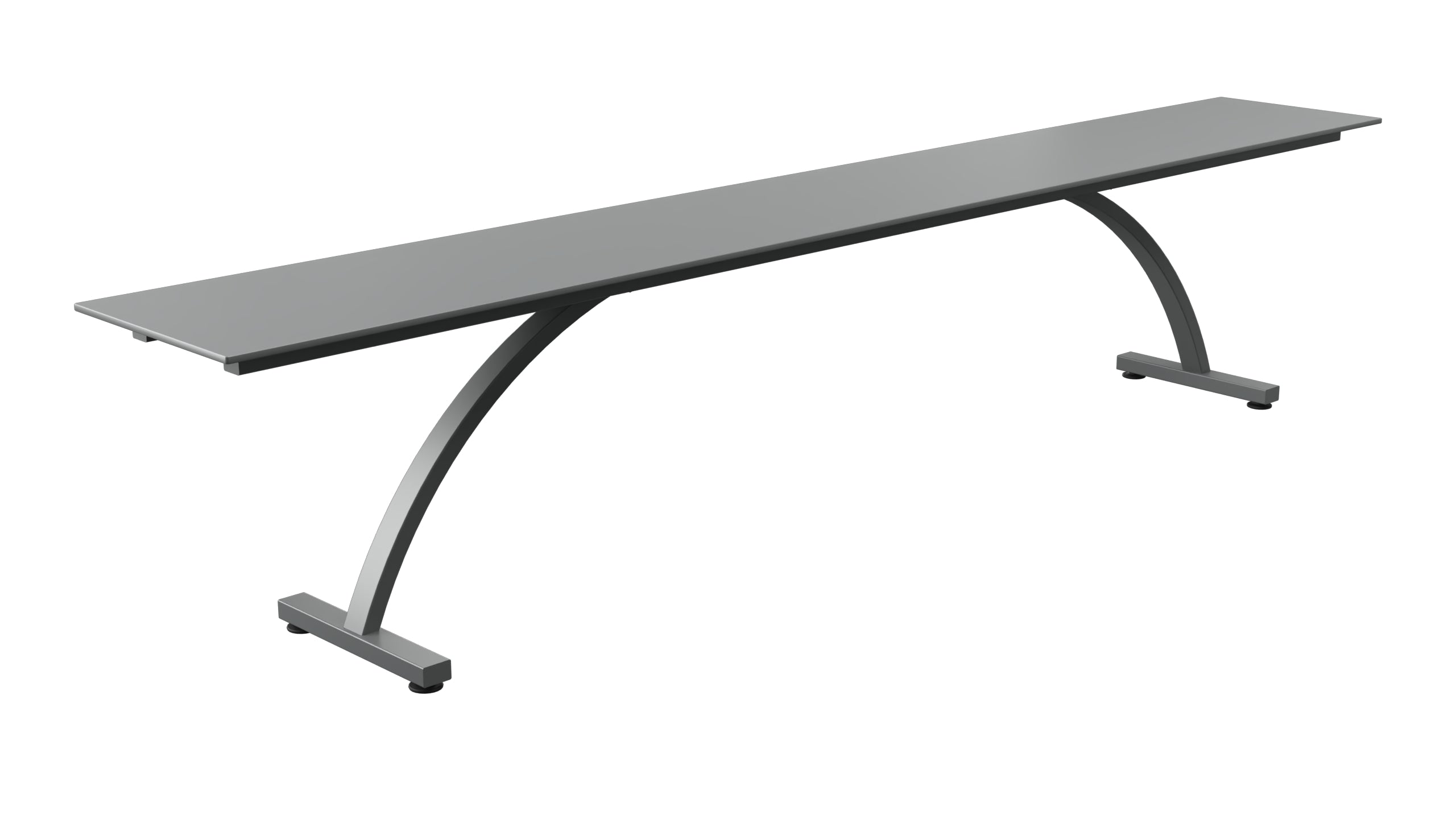 Bernardino Gartenbank aus Glasfasern 220x32 in Graphit präsentiert im Onlineshop von KAQTU Design AG. Gartenbank ist von Schaffner