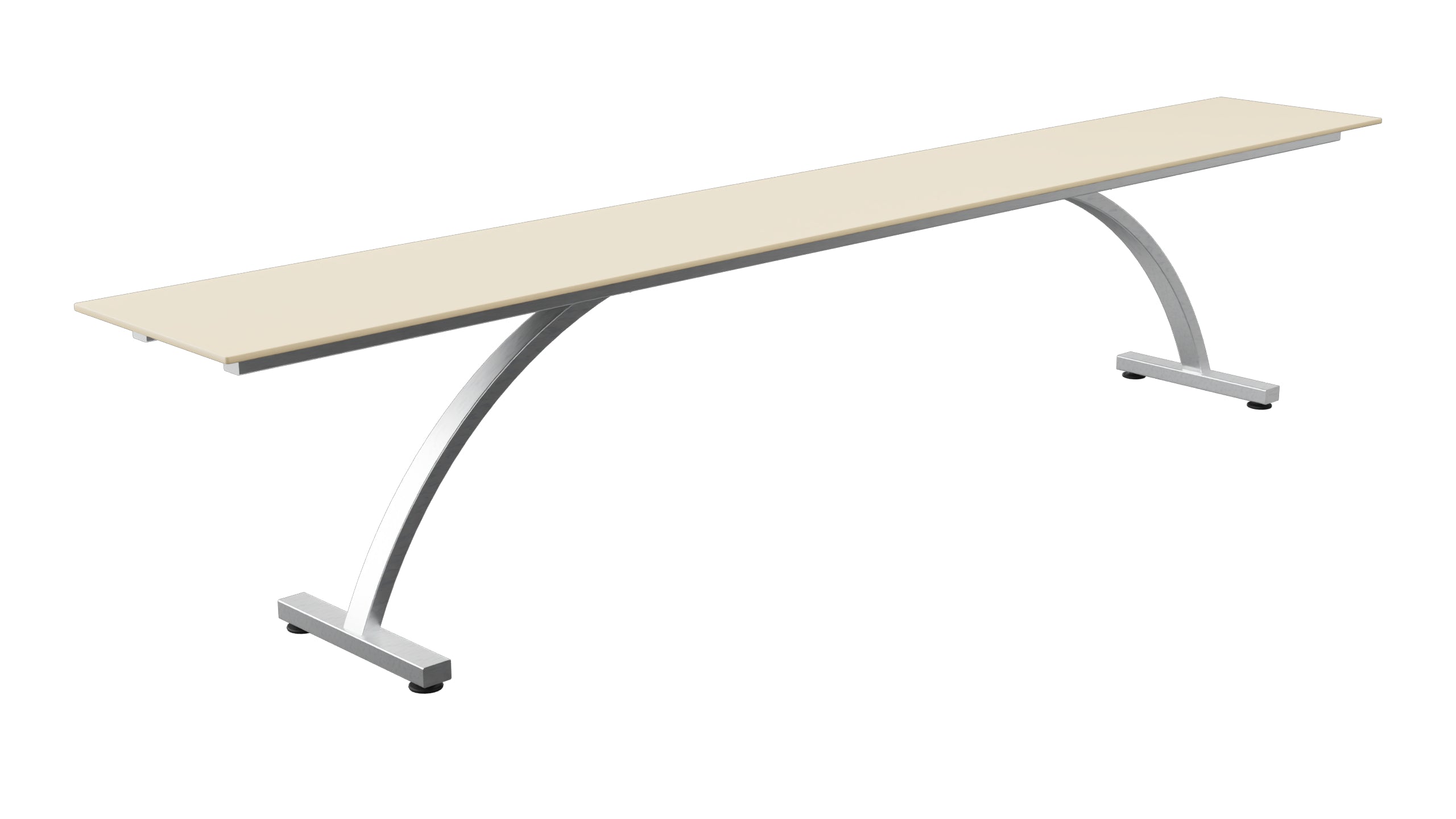 Bernardino Gartenbank aus Glasfasern 220x32 in Pastellbraun präsentiert im Onlineshop von KAQTU Design AG. Gartenbank ist von Schaffner