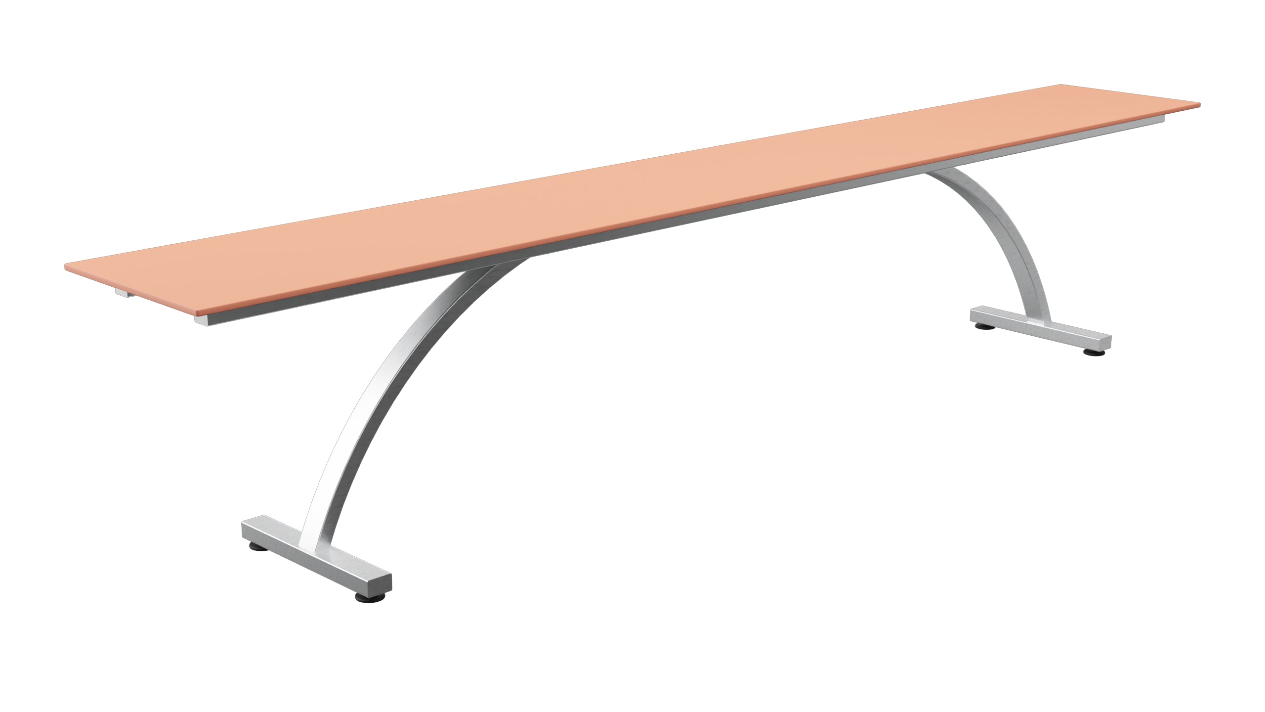 Bernardino Gartenbank aus Glasfasern 220x32 in Pastellterracotta präsentiert im Onlineshop von KAQTU Design AG. Gartenbank ist von Schaffner