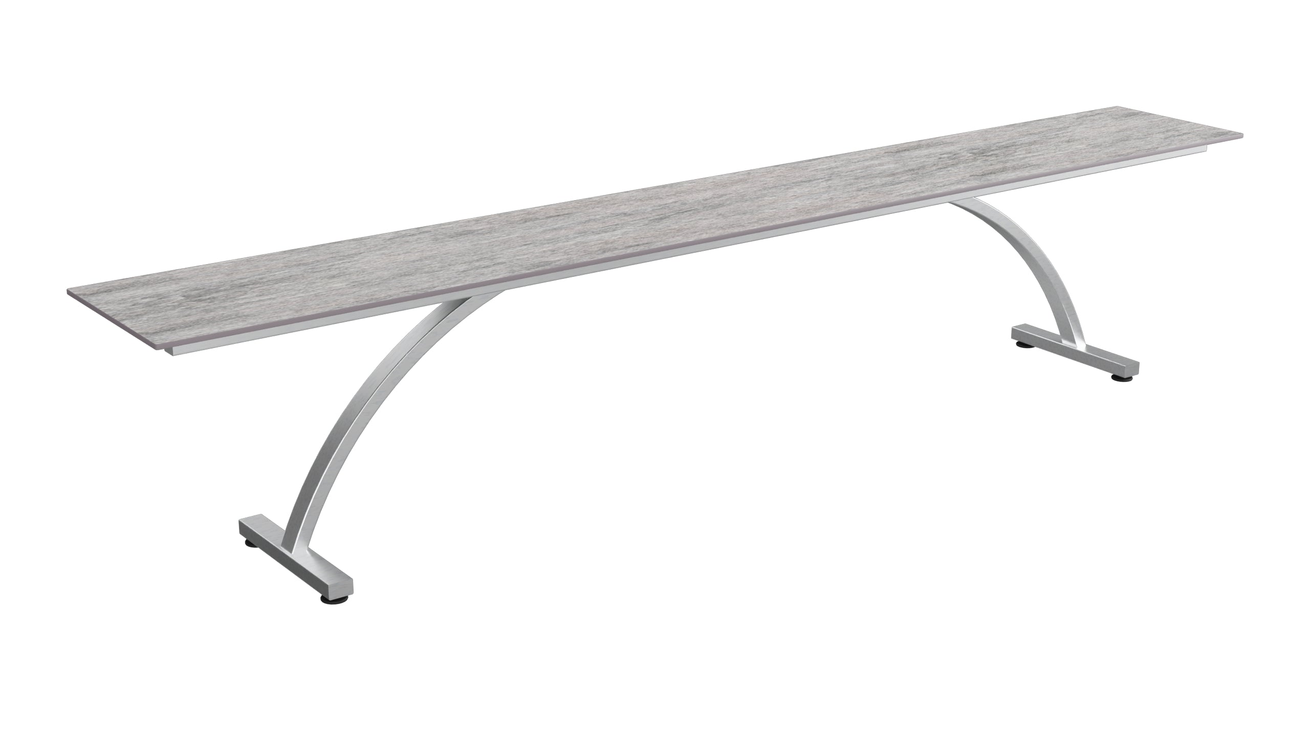 Bernardino Gartenbank aus Glasfasern 220x32 in Deko Schiefer präsentiert im Onlineshop von KAQTU Design AG. Gartenbank ist von Schaffner