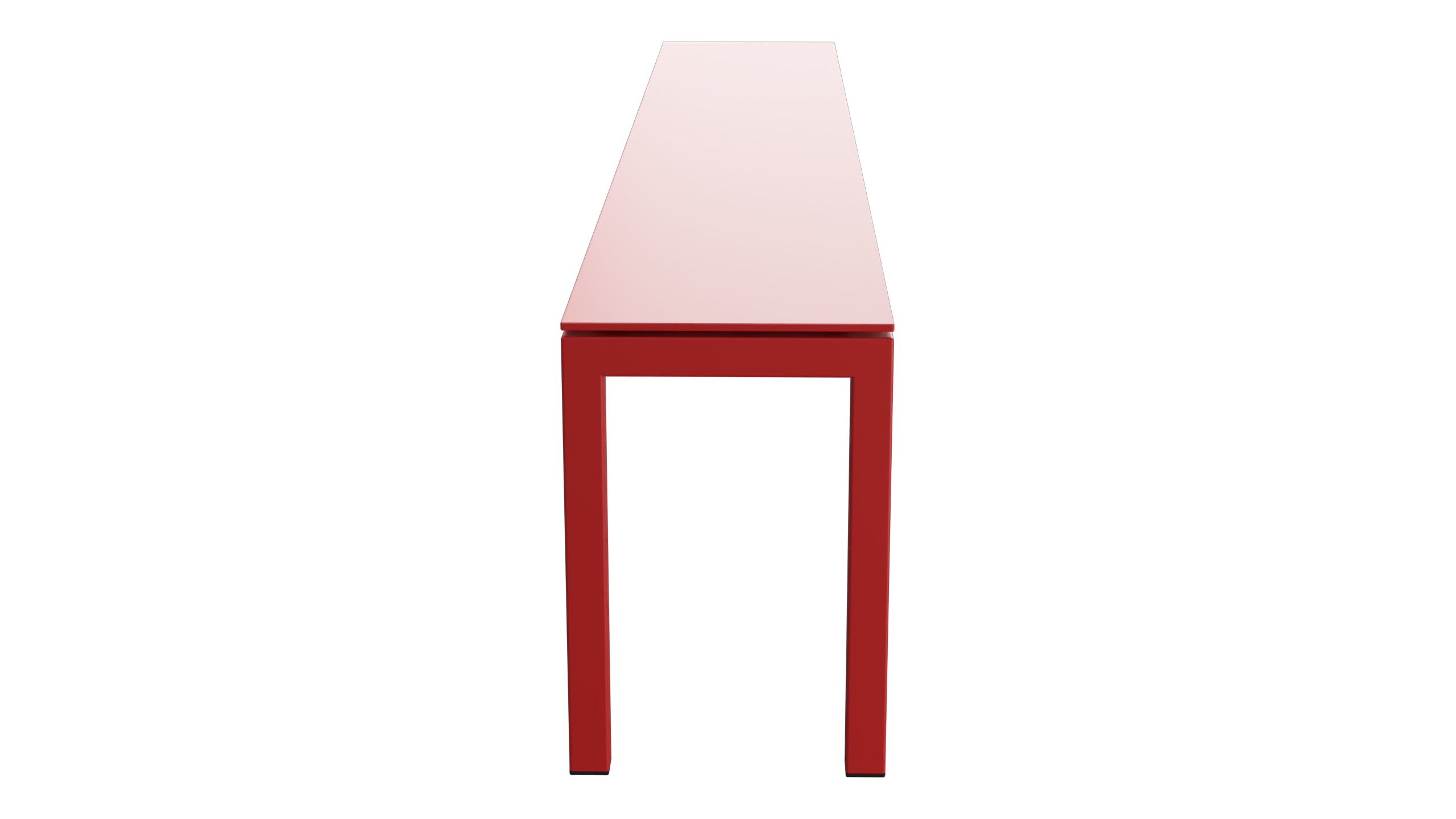 Luzern Glasfaser-Gartenbank 206x32 in Rot präsentiert im Onlineshop von KAQTU Design AG. Gartenbank ist von Schaffner