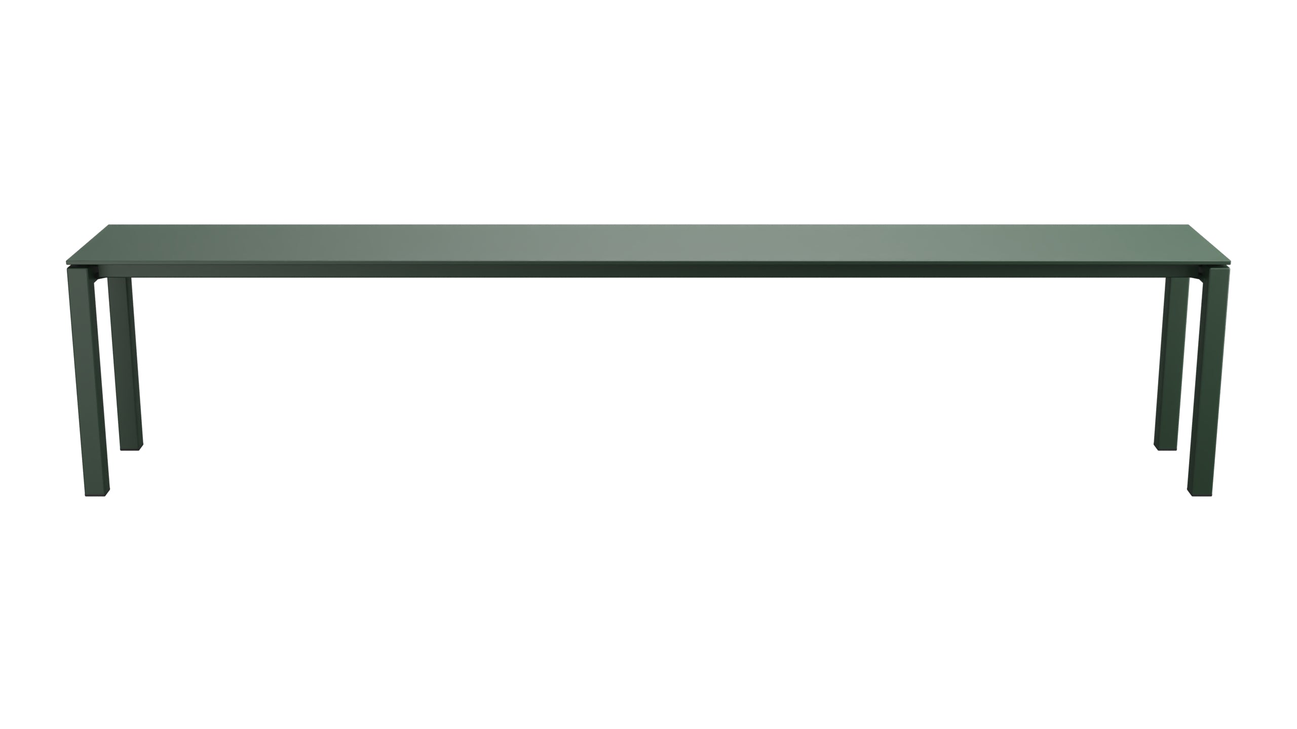 Luzern Glasfaser-Gartenbank 206x32 in Tannengrün präsentiert im Onlineshop von KAQTU Design AG. Gartenbank ist von Schaffner