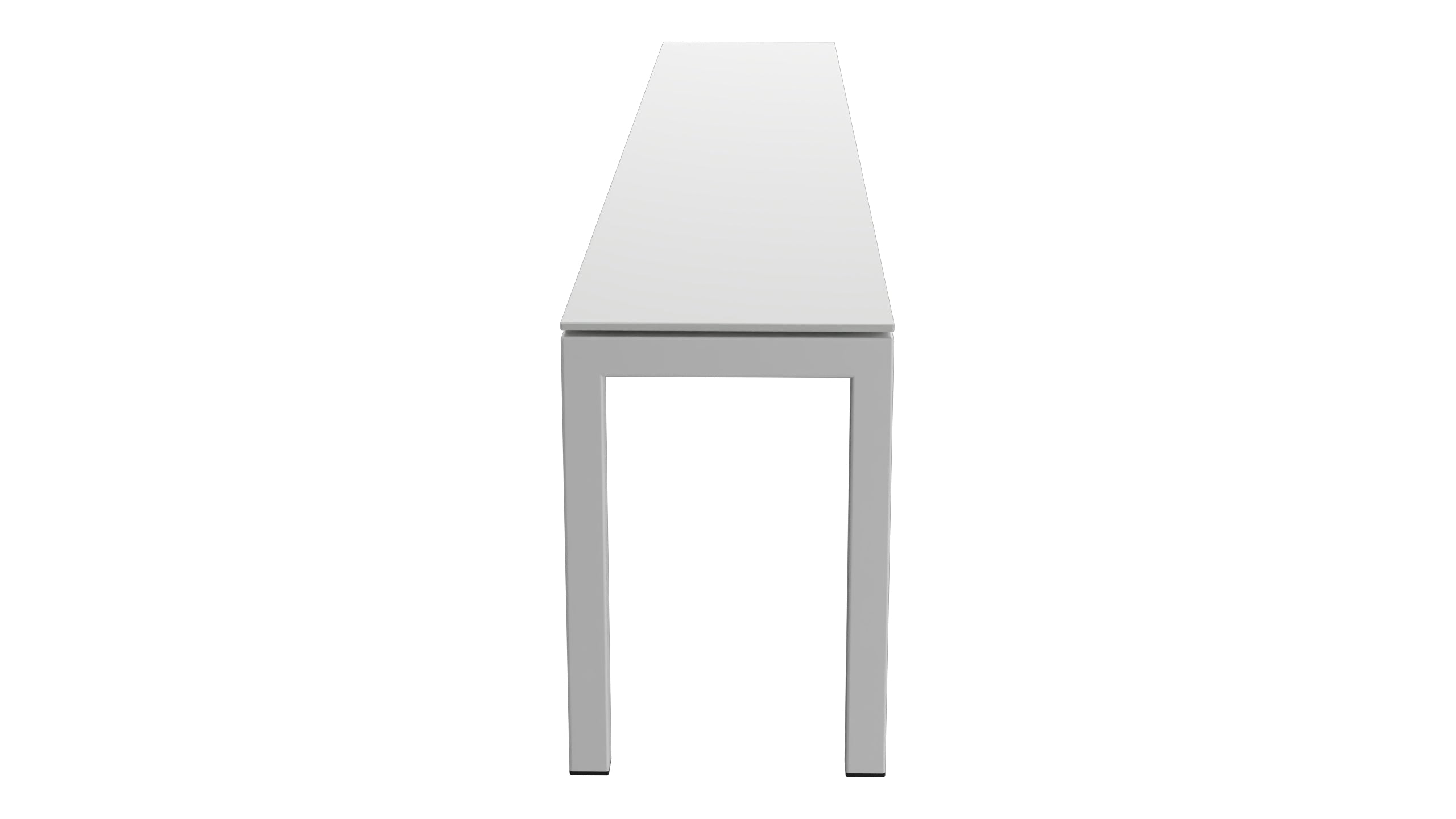 Luzern Glasfaser-Gartenbank 206x32 in Alusilber präsentiert im Onlineshop von KAQTU Design AG. Gartenbank ist von Schaffner