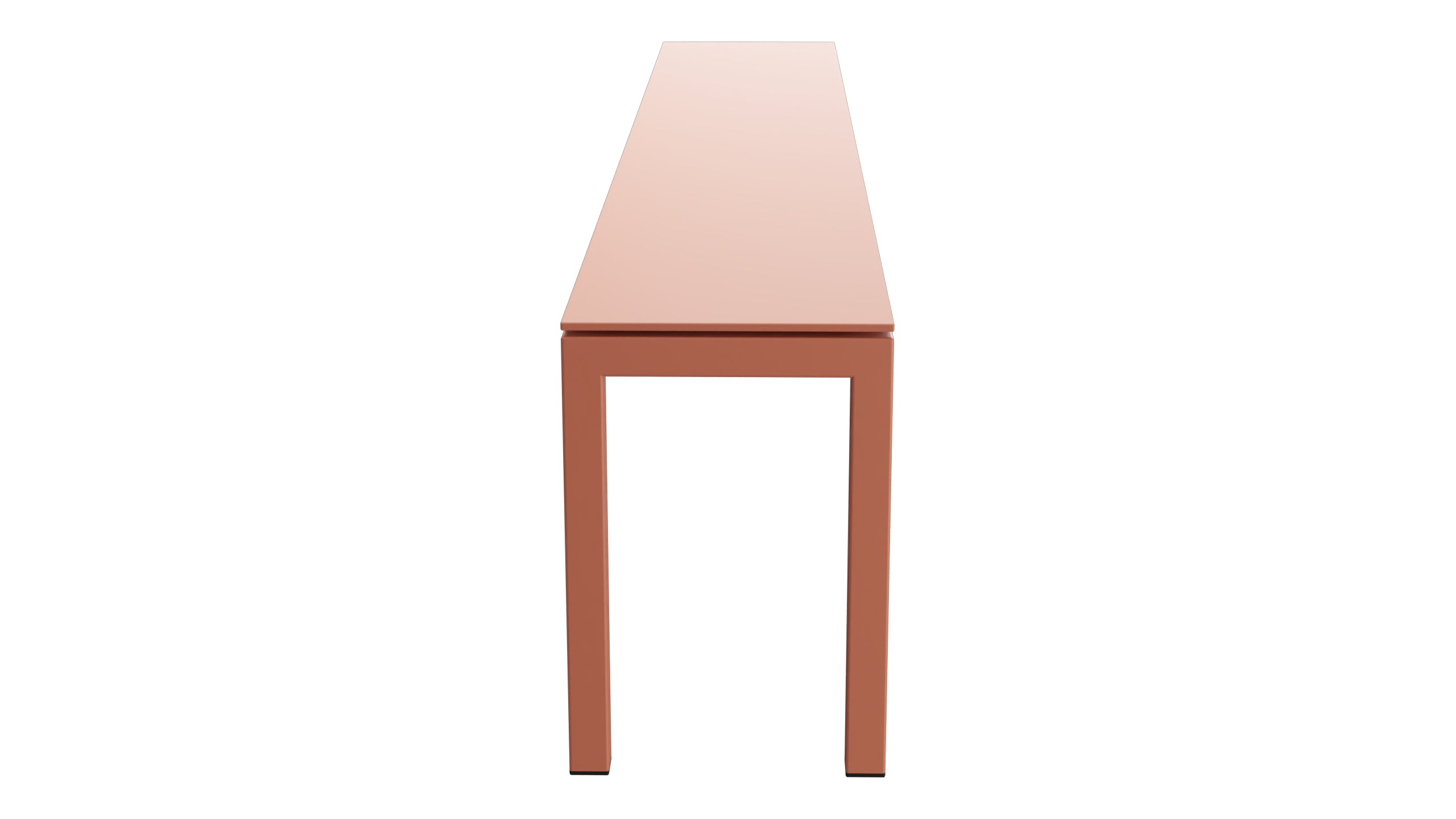 Luzern Glasfaser-Gartenbank 206x32 in Pastellterracotta präsentiert im Onlineshop von KAQTU Design AG. Gartenbank ist von Schaffner