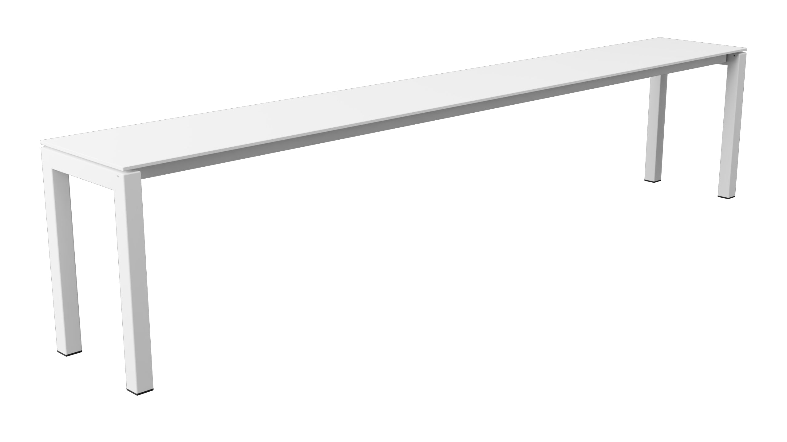 Luzern Glasfaser-Gartenbank 206x32 in Weiss präsentiert im Onlineshop von KAQTU Design AG. Gartenbank ist von Schaffner