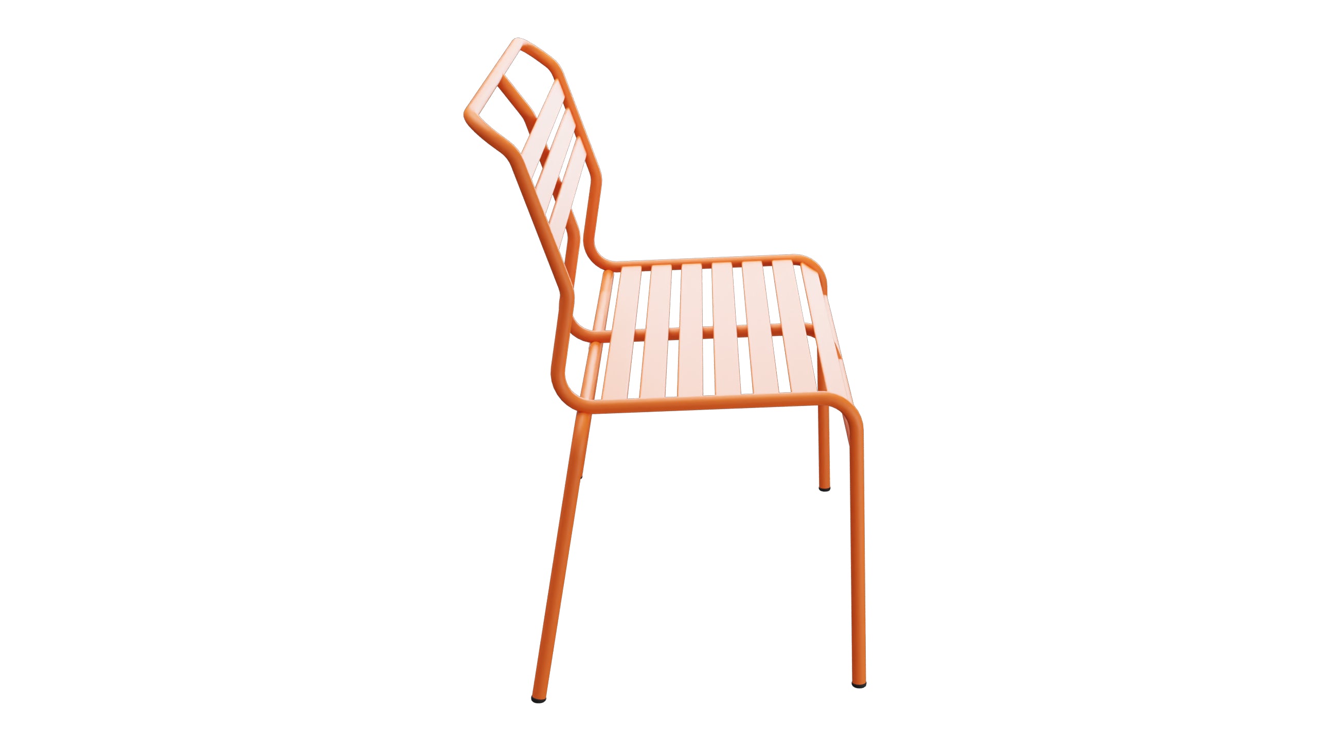 Säntis Lättli-2er Gartenbank ohne Armlehne in Orange präsentiert im Onlineshop von KAQTU Design AG. Gartenbank ist von Schaffner