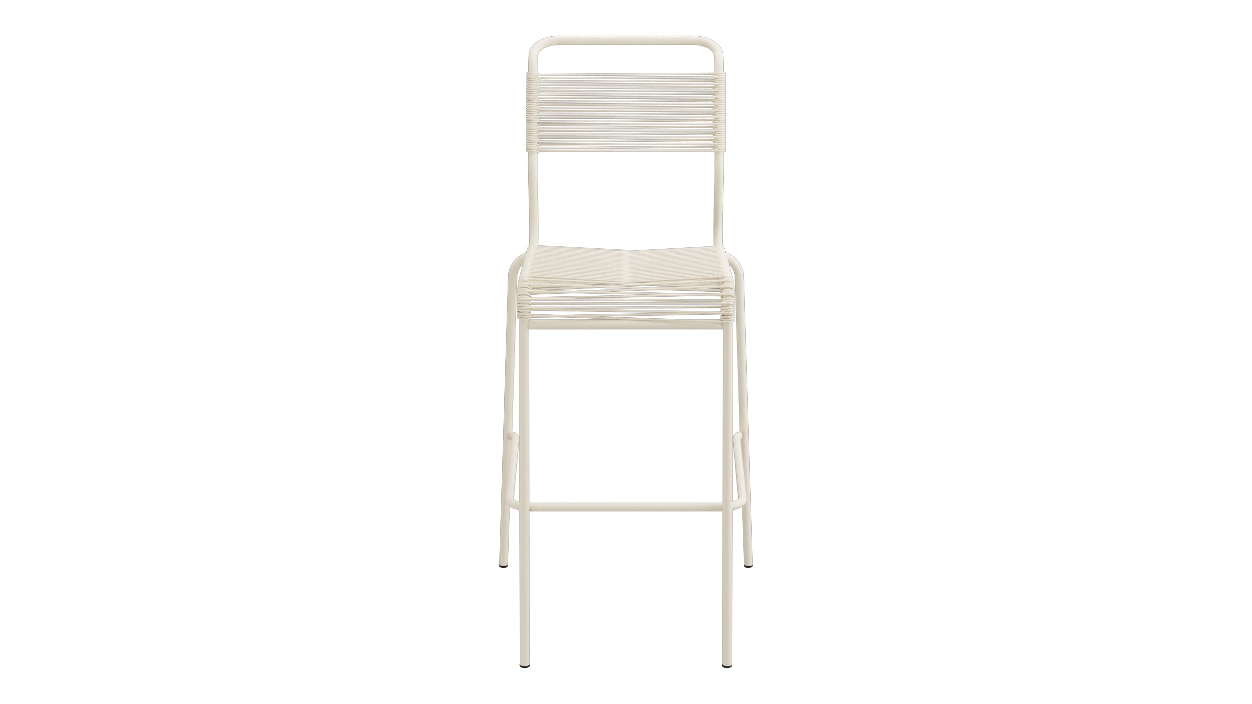 Säntis Spaghetti-Barstuhl Outdoor ohne Armlehne in Pastellsand präsentiert im Onlineshop von KAQTU Design AG. Outdoor-Barstuhl ist von Schaffner
