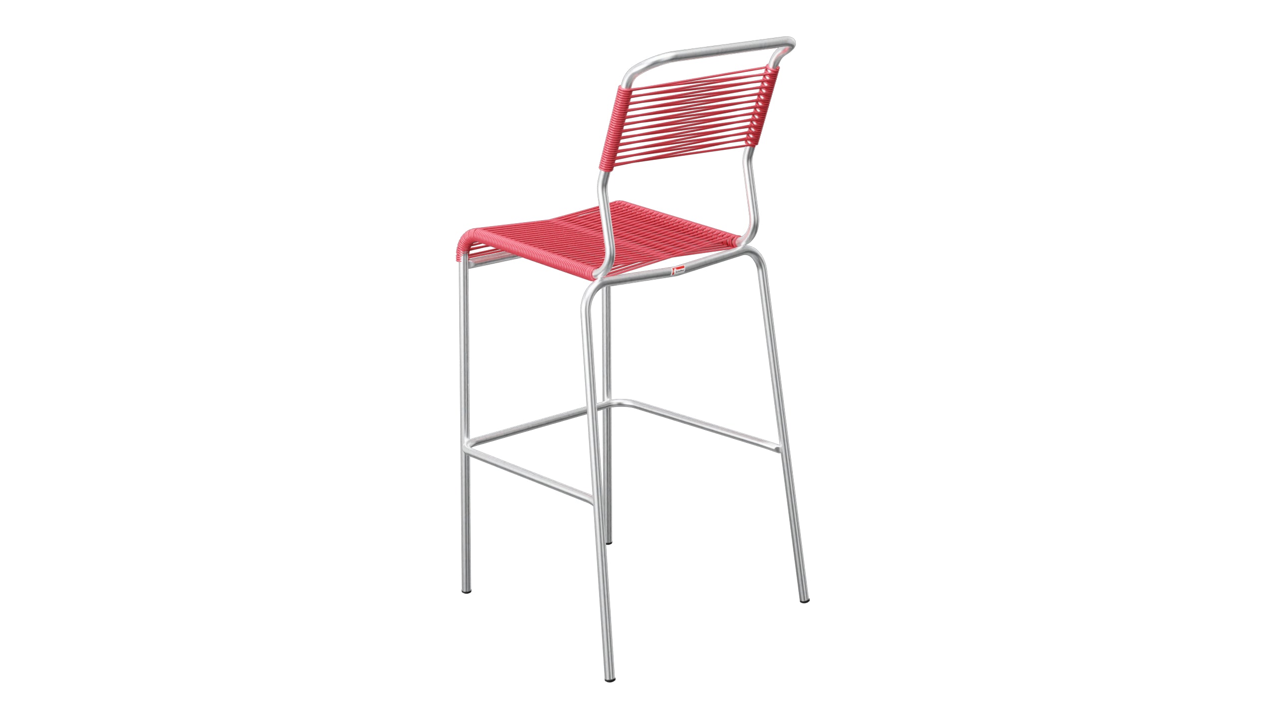 Säntis Spaghetti-Barstuhl Outdoor ohne Armlehne in Ahornrot präsentiert im Onlineshop von KAQTU Design AG. Outdoor-Barstuhl ist von Schaffner