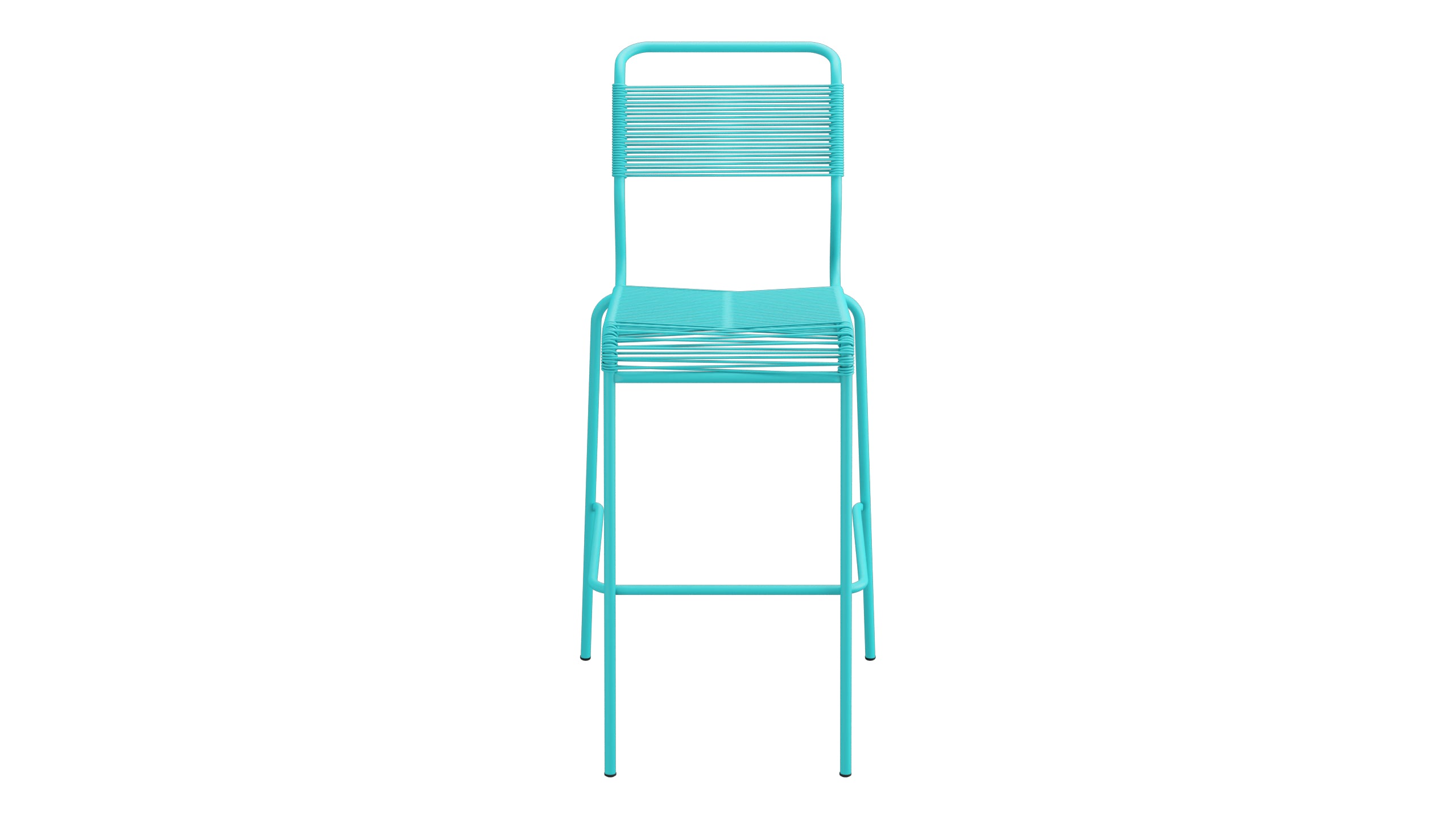 Säntis Spaghetti-Barstuhl Outdoor ohne Armlehne in Türkis präsentiert im Onlineshop von KAQTU Design AG. Outdoor-Barstuhl ist von Schaffner