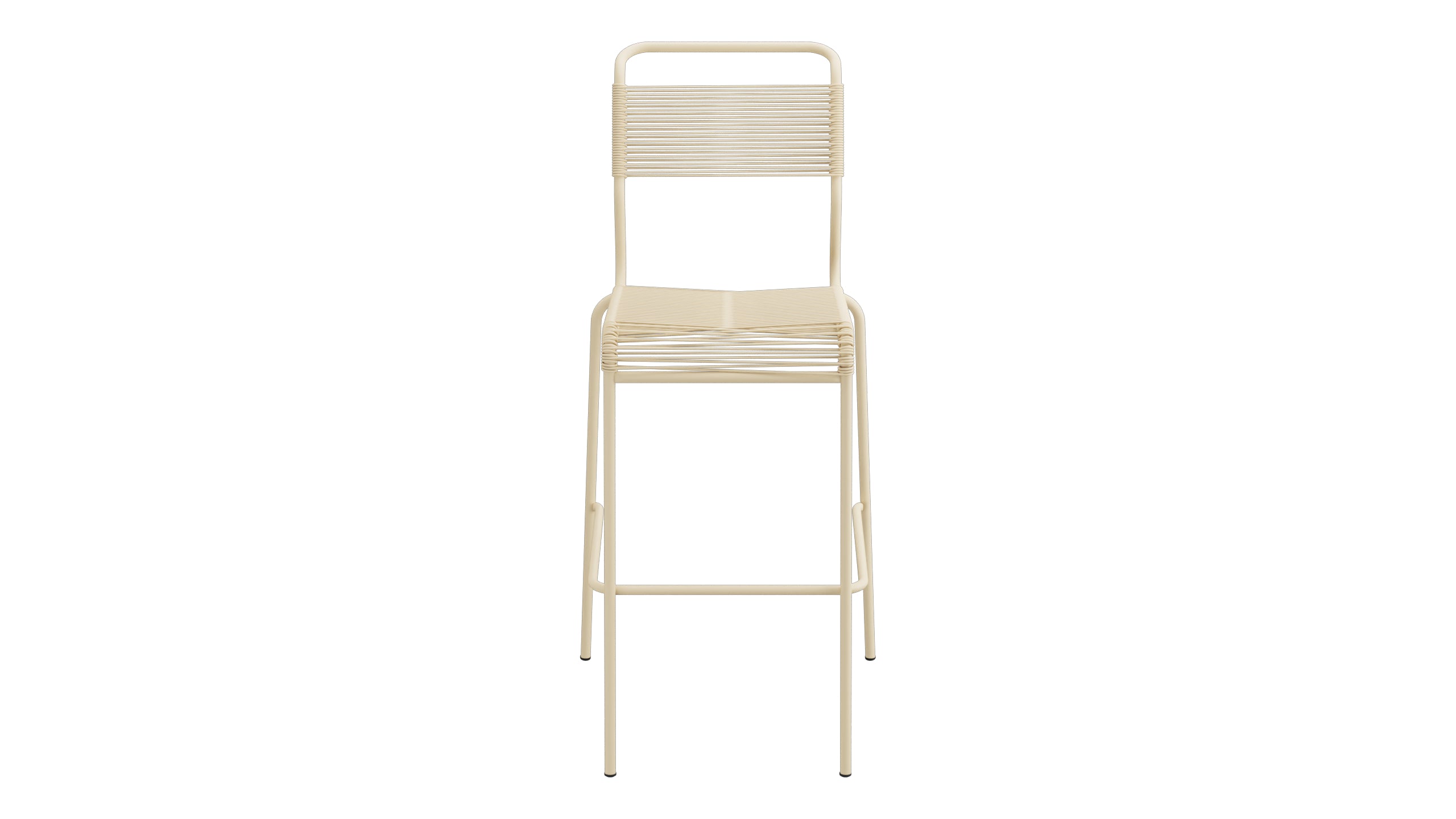Säntis Spaghetti-Barstuhl Outdoor ohne Armlehne in Pastellbraun präsentiert im Onlineshop von KAQTU Design AG. Outdoor-Barstuhl ist von Schaffner