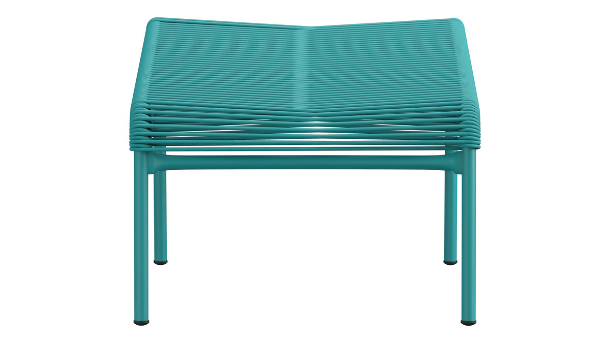 Säntis Spaghetti-Fusshocker in Kaliblau präsentiert im Onlineshop von KAQTU Design AG. Hocker Outdoor ist von Schaffner