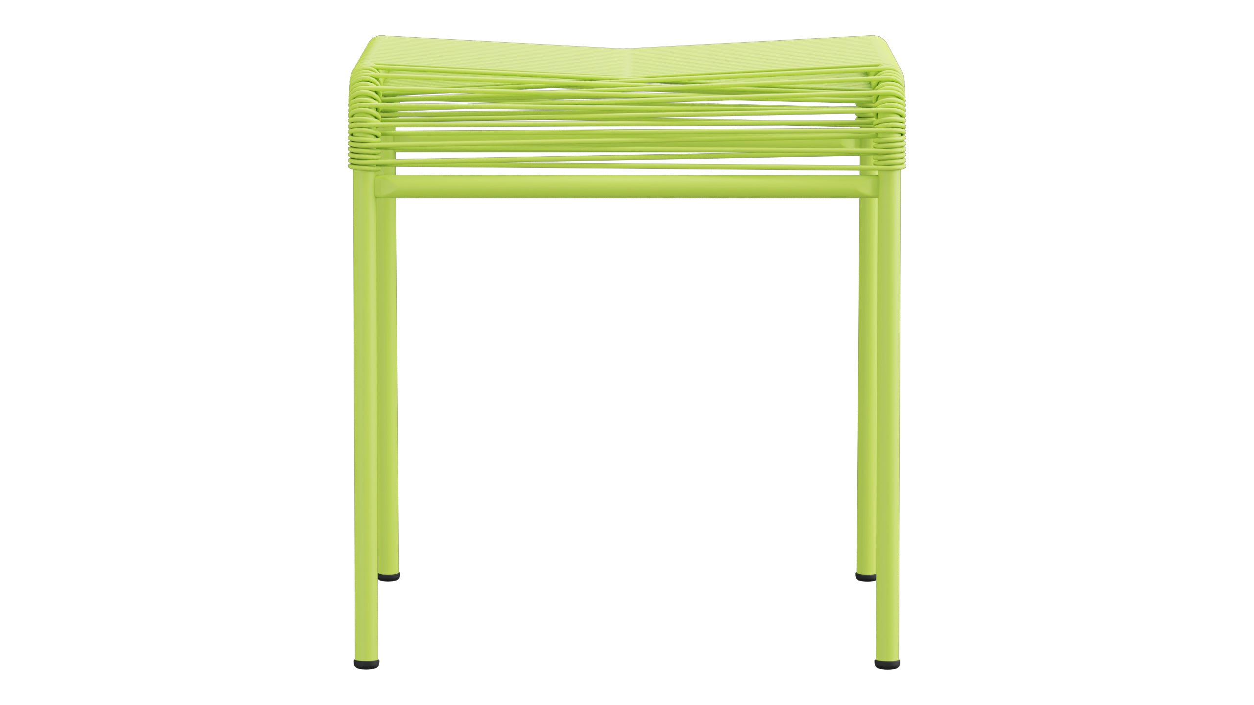 Säntis Spaghetti-1er-Hocker in Hellgrün präsentiert im Onlineshop von KAQTU Design AG. Hocker Outdoor ist von Schaffner