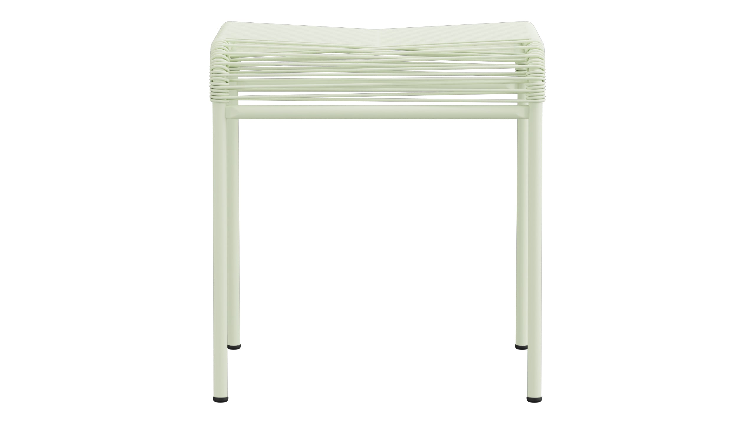 Säntis Spaghetti-1er-Hocker in Pastellgrün präsentiert im Onlineshop von KAQTU Design AG. Hocker Outdoor ist von Schaffner