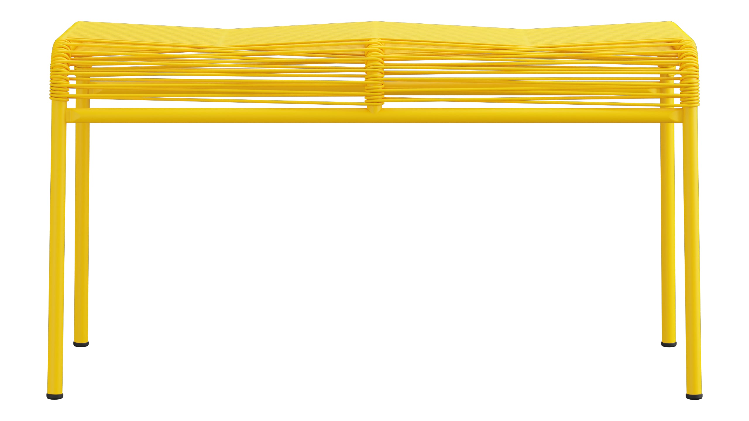 Säntis Spaghetti 2er-Hocker in Gelb präsentiert im Onlineshop von KAQTU Design AG. Hocker Outdoor ist von Schaffner