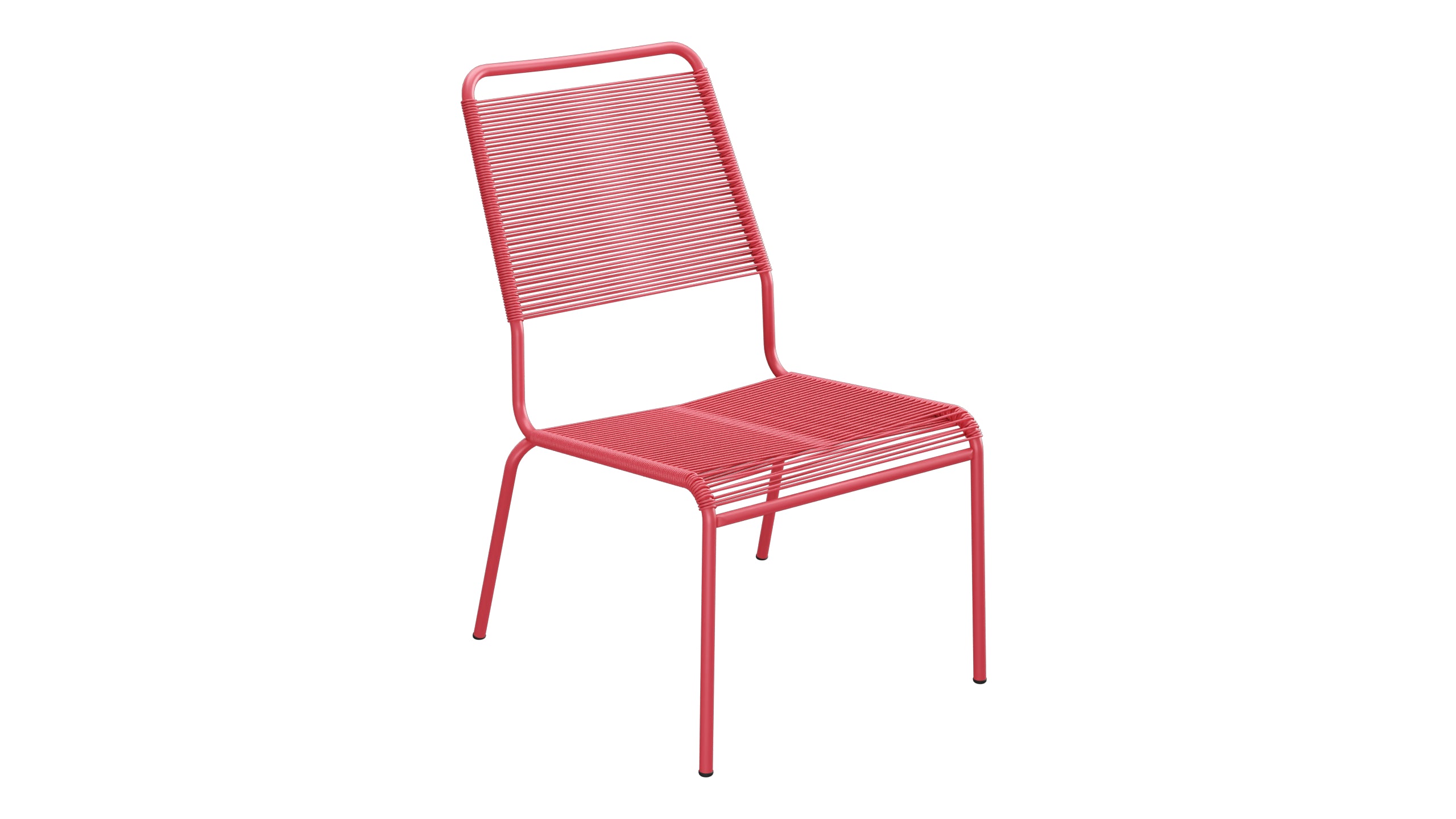 Rigi Spaghetti-Salonsessel ohne Armlehne in Ahornrot präsentiert im Onlineshop von KAQTU Design AG. Outdoor-Sessel ist von Schaffner