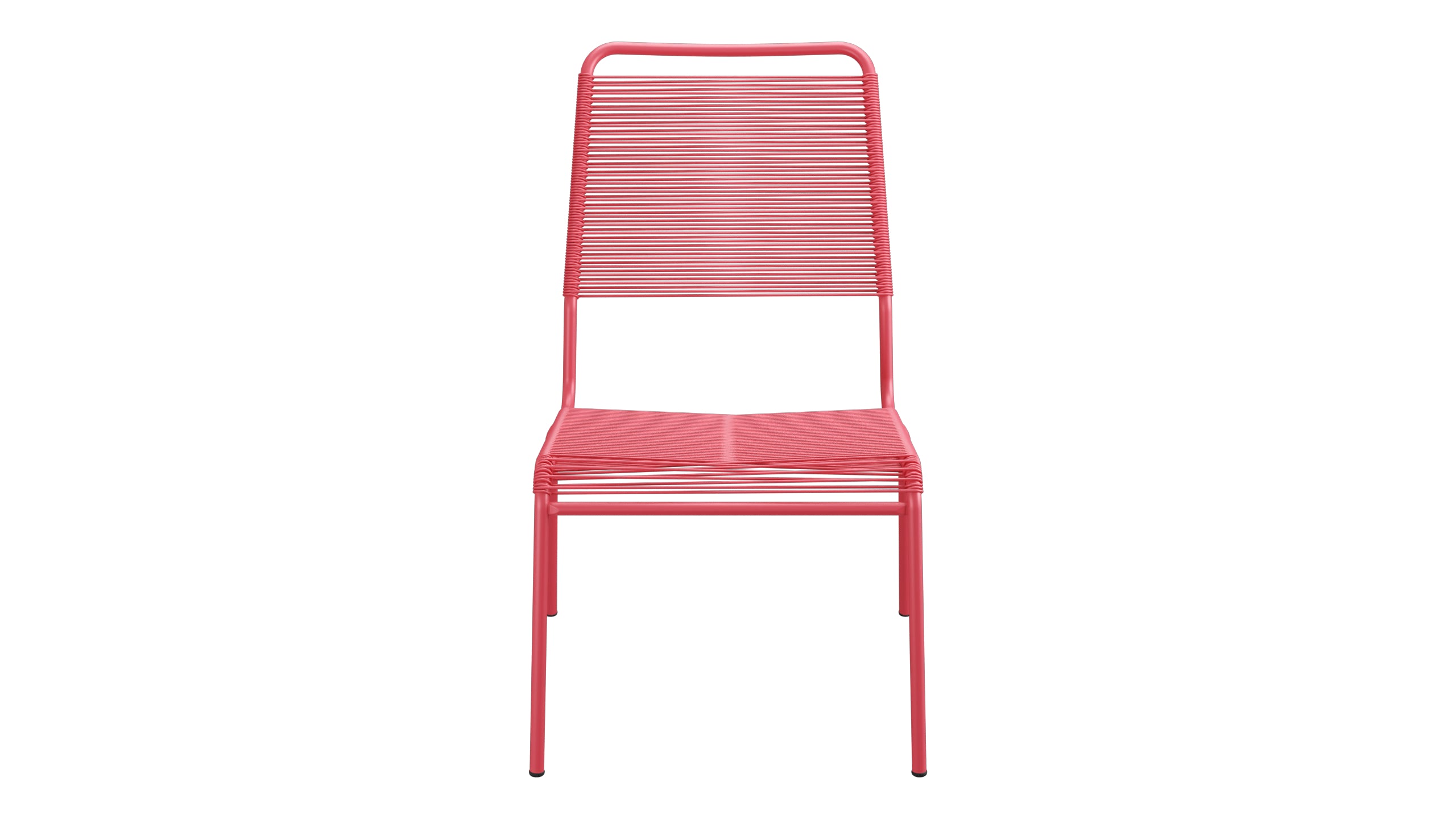 Rigi Spaghetti-Salonsessel ohne Armlehne in Ahornrot präsentiert im Onlineshop von KAQTU Design AG. Outdoor-Sessel ist von Schaffner