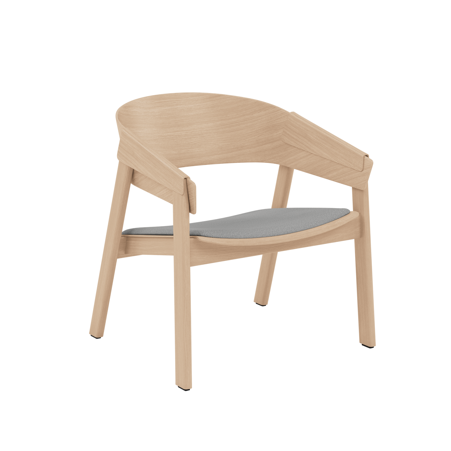 Der Cover Loungesessel von Muuto vereint skandinavische Handwerkskunst mit modernem Design. Ideal für private und berufliche Räume.