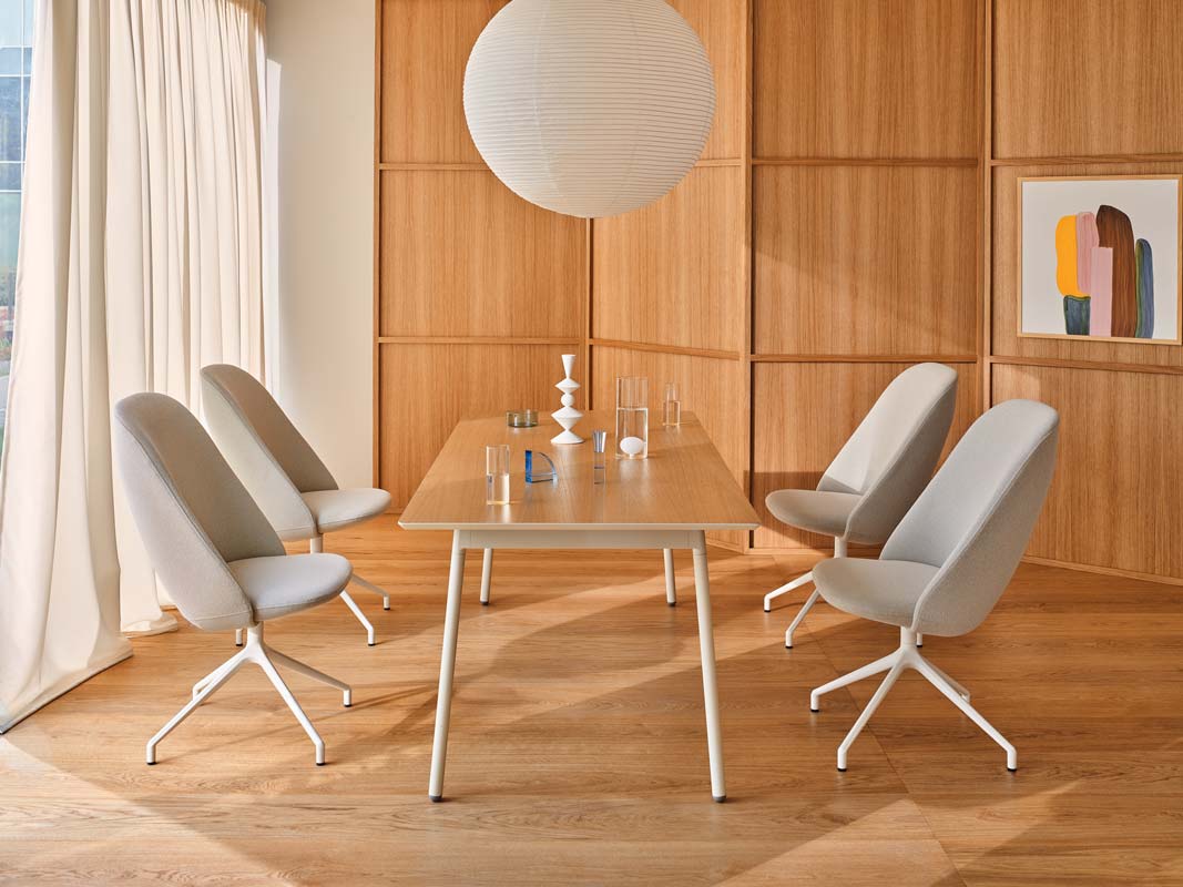 Paralel PR2P19K - Konferenzsessel mit Drehgestell in Grau präsentiert im Onlineshop von KAQTU Design AG. Drehsessel ist von Mdd