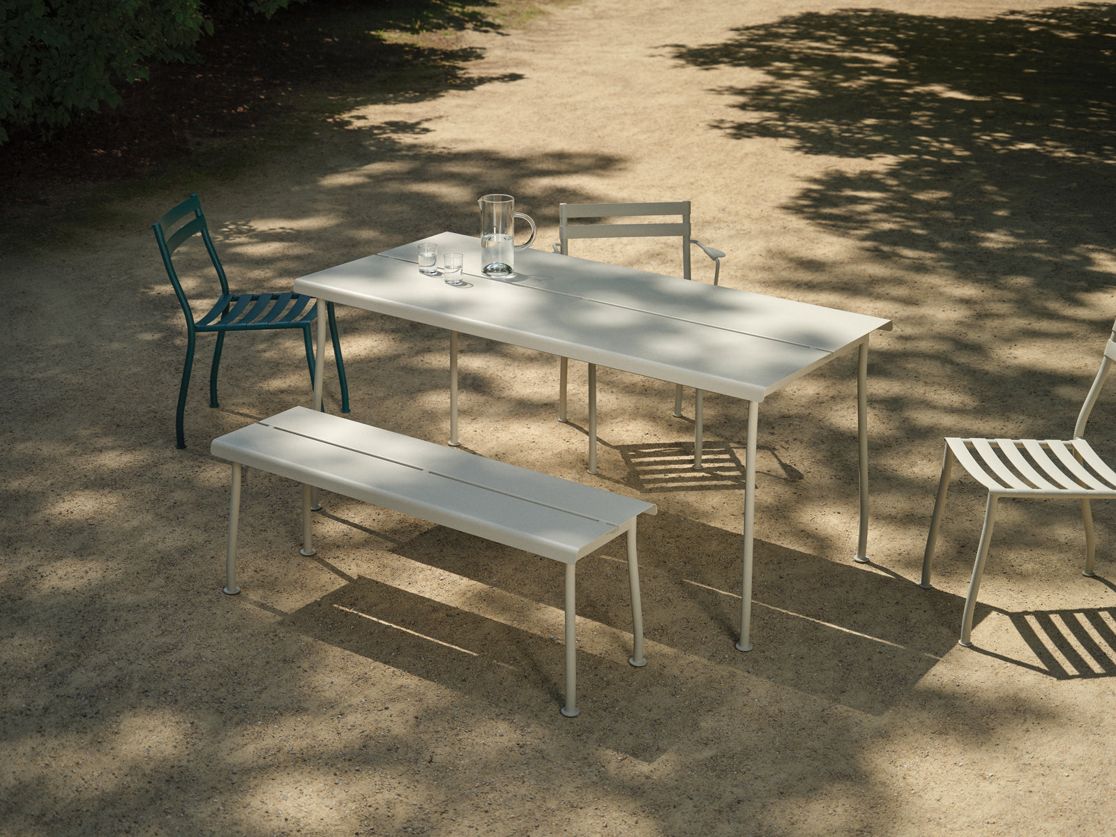 Flaner FLR02 - Stuhl, Set von 2 Stück in Türkis präsentiert im Onlineshop von KAQTU Design AG. Gartenstuhl ist von Mdd