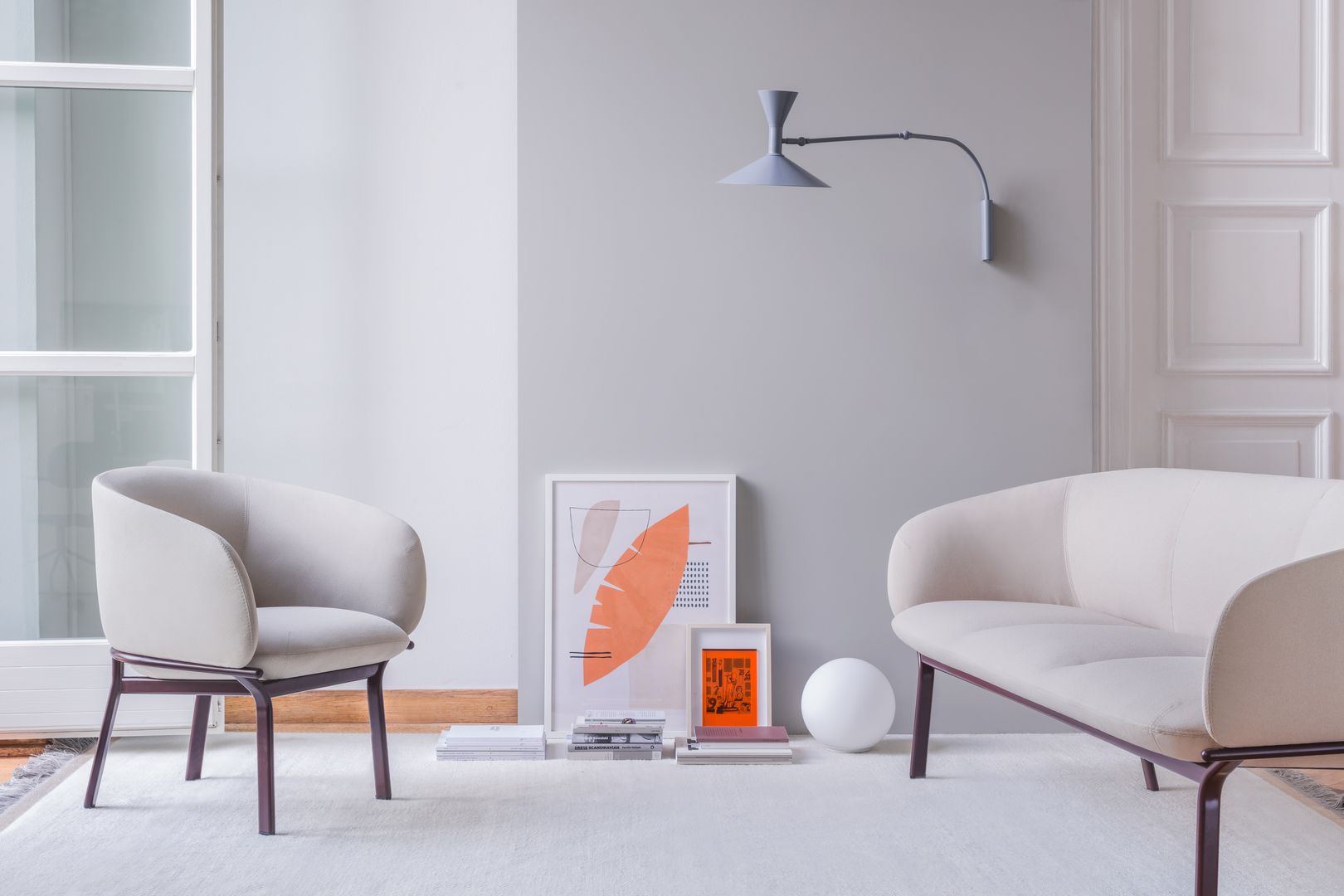 Grace GR02 - Sofa in Beige präsentiert im Onlineshop von KAQTU Design AG. 2er Sofa ist von Mdd