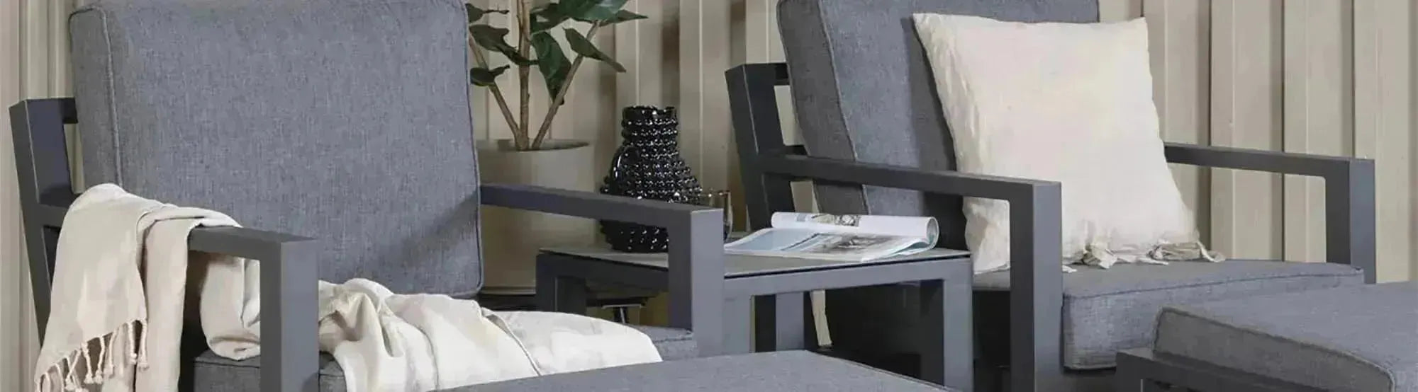 Barcelona Outdoor-Möbel von Venture Home: stilvolles, langlebiges Design für Terrasse und Garten, Loungemöbel und Esstische, pflegeleicht.