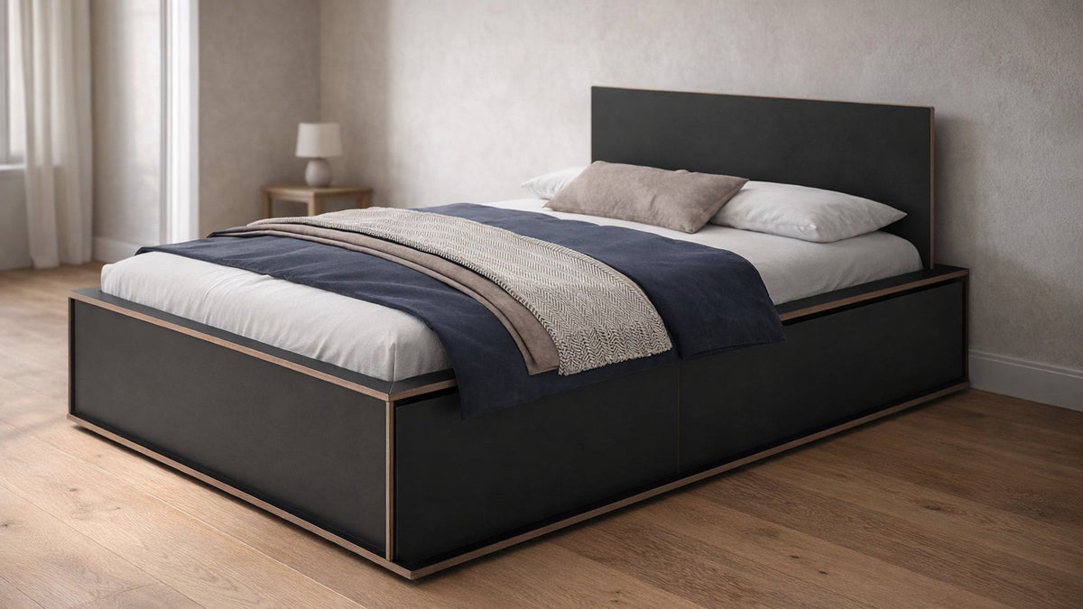 Bett mit Stauraum – Betten mit Schubkästen & Bettkasten – Wohnbeispiel
