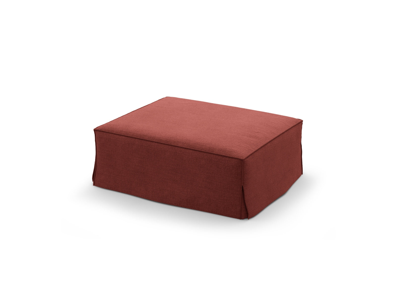 Stylischer Pouf in sanften Farben, ideal als Fußhocker oder Sitzgelegenheit, vielseitig und gemütlich für jedes Zuhause.