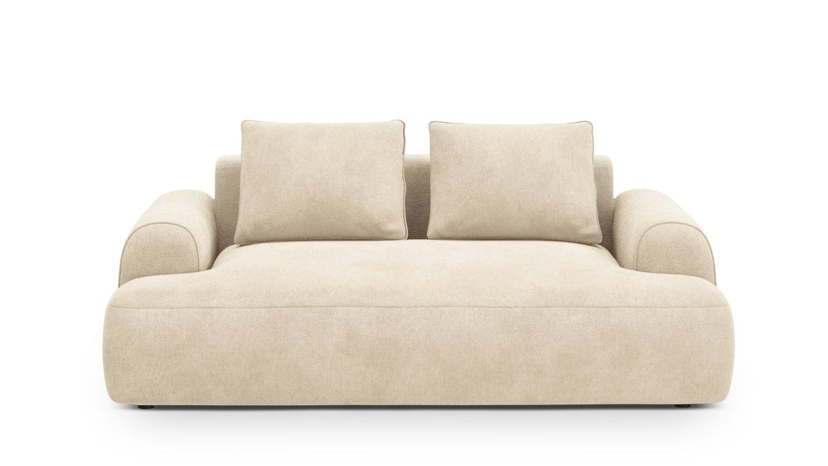 Calma Ecksofa von Cosmopolitan Design mit Schlaffunktion und Stauraum in einem hellen Wohnzimmer