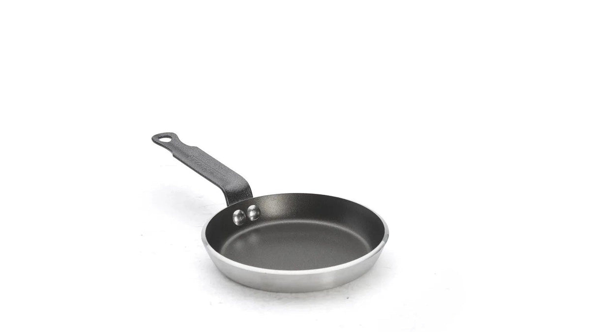 de Buyer Choc B Bois Bratpfanne aus Aluminium mit Antihaftbeschichtung und Griff aus Buchenholz
