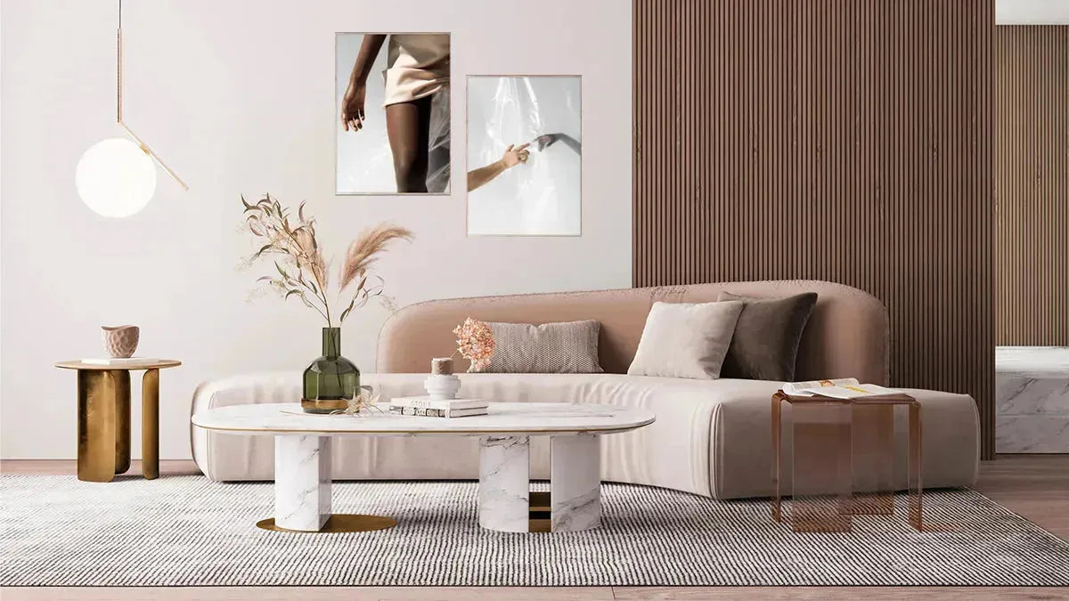 Entdecke die Chic mit Marmor Kollektion: elegante Möbel und Accessoires in grau, taupe und cremeweiss für zeitloses Wohndesign.