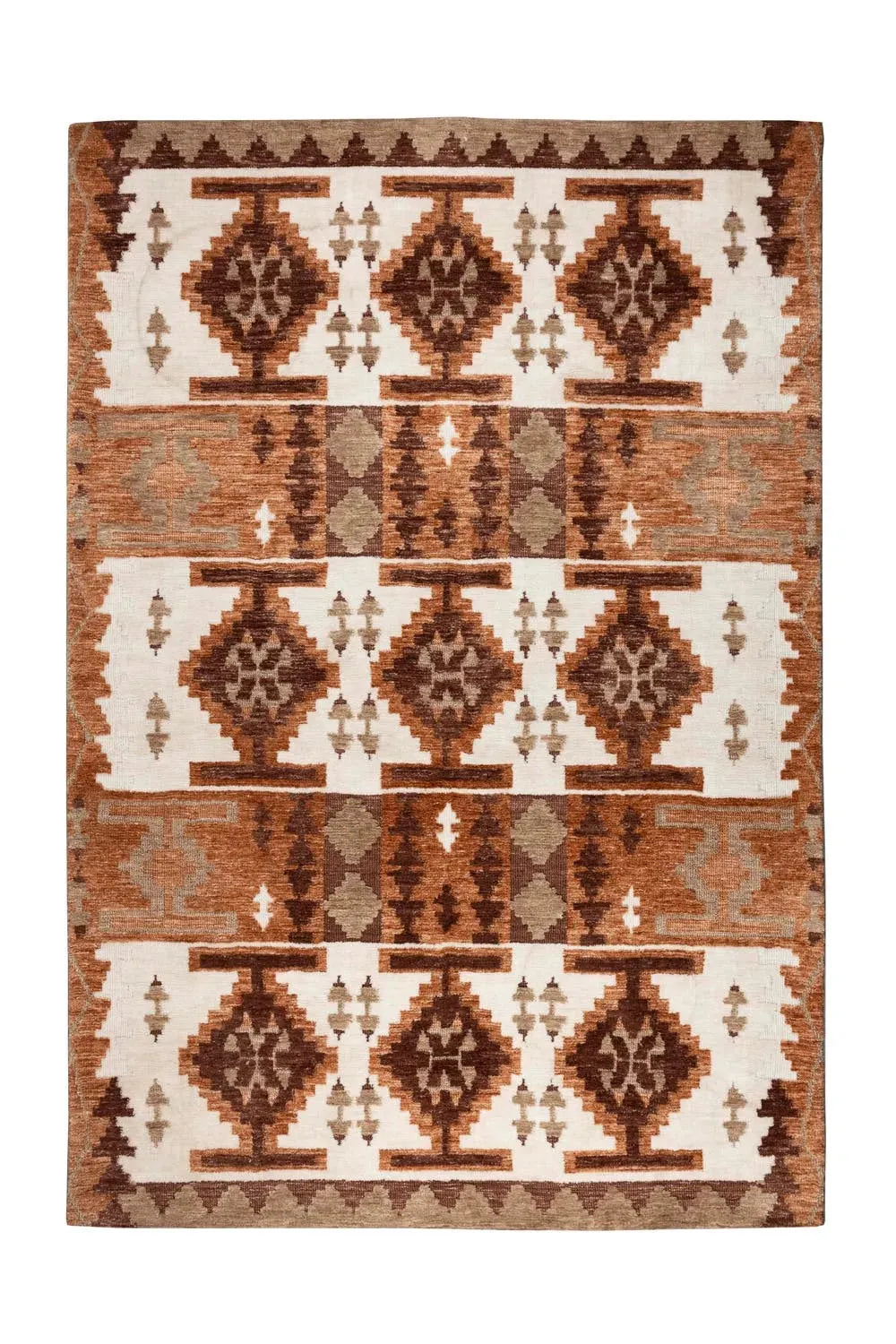 Eleganter Teppich in Maronenfarbe, 200x300 cm, aus langlebigem Polyester. Ideal für Wohn- und Schlafzimmer. Pflegeleicht und stilvoll.
