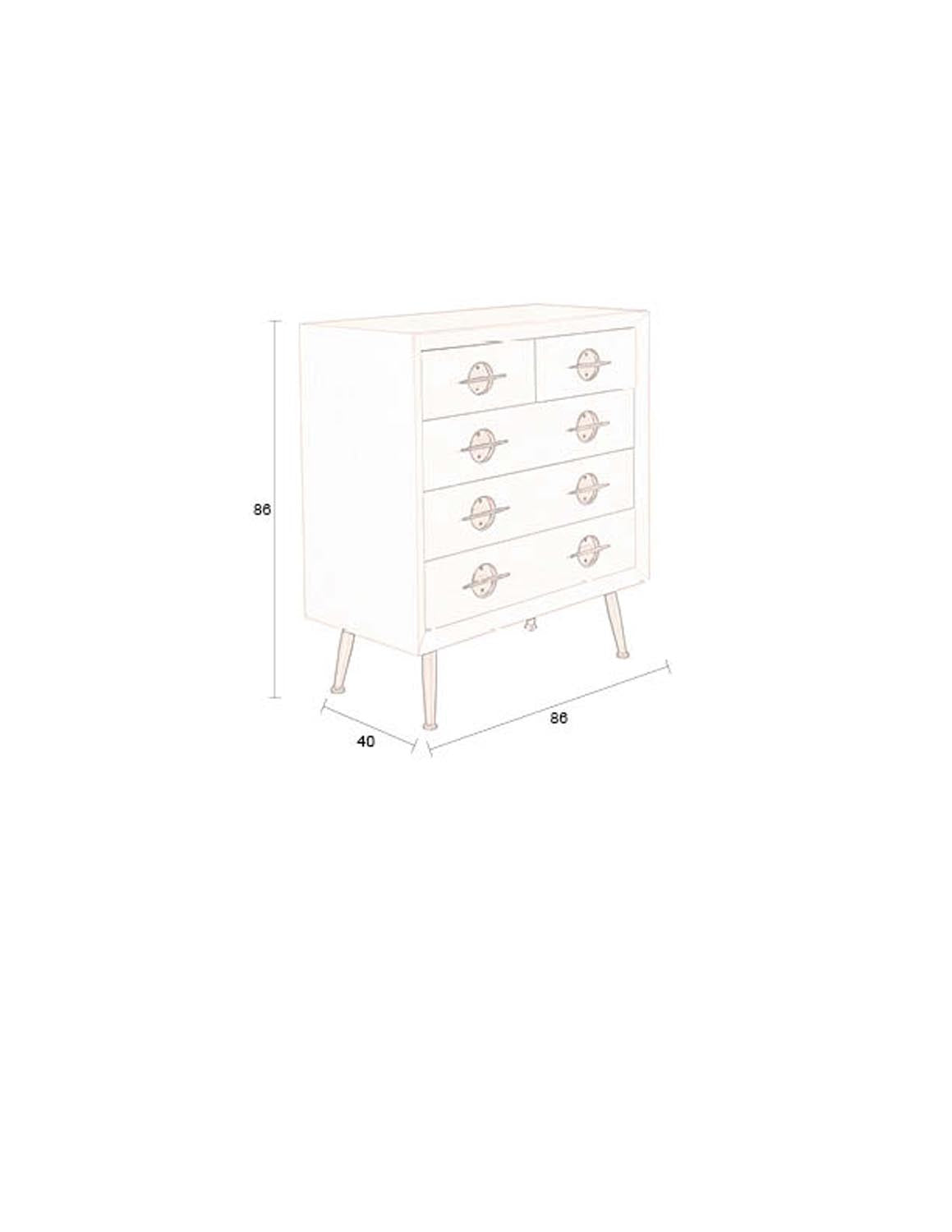 Edson Cabinet in  präsentiert im Onlineshop von KAQTU Design AG. Cabinet ist von Dutchbone