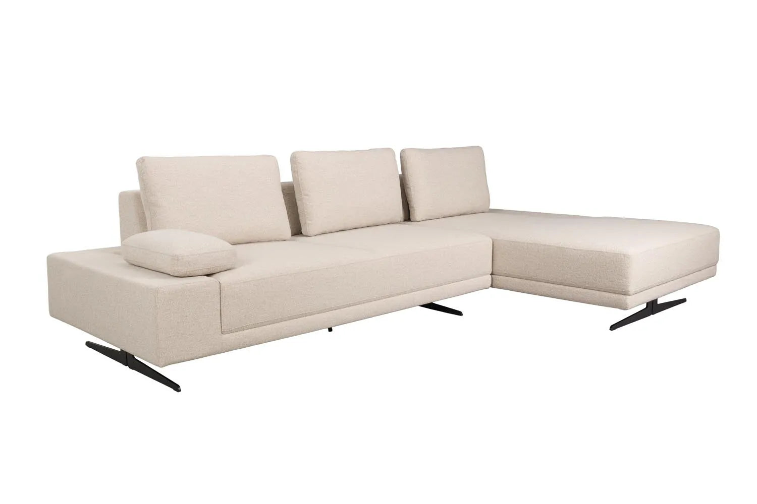 Shelly Sofa Right Chaise Longue in Off-White präsentiert im Onlineshop von KAQTU Design AG. L-Sofa rechts ist von Dutchbone